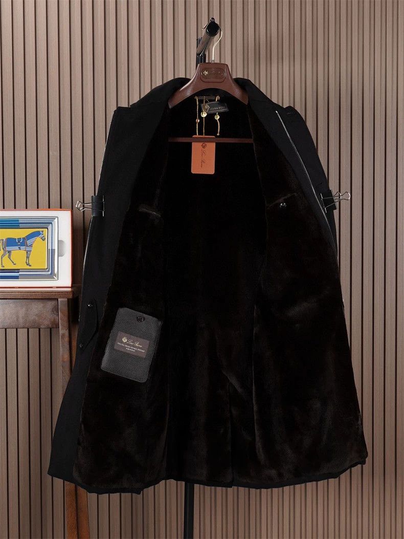 Loro Piana LORO PIANA Vicuna camel hair + mink fur lining black mediu Size US S / EU 44-46 / 1 - 3 Thumbnail