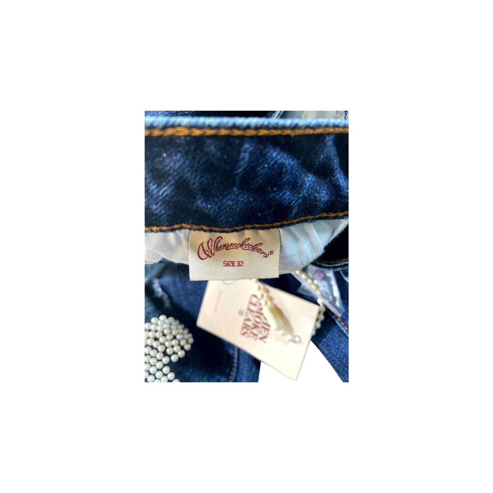 Whensmokeclears When Smoke Clears "Fumi Diamond" Dark Wash Jeans Size US 32 / EU 48 - 6 Thumbnail