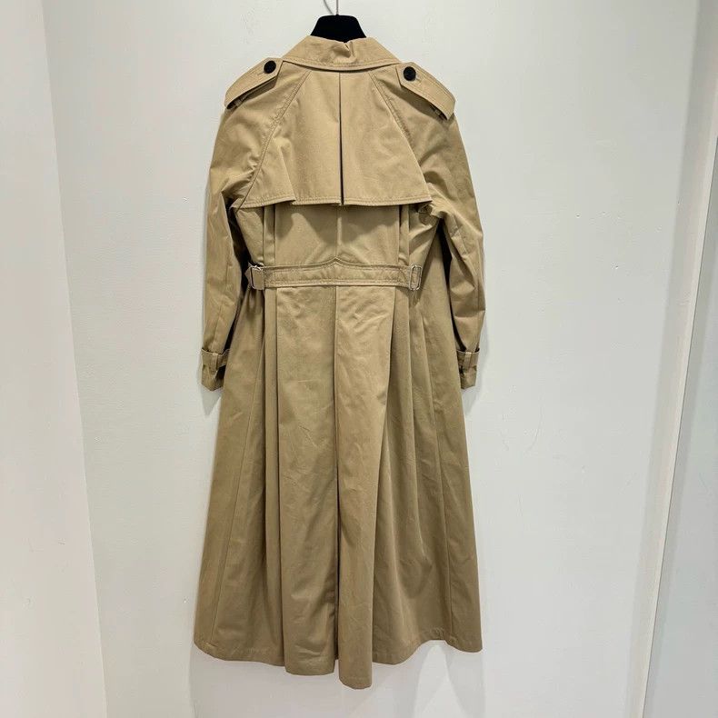 Dior Dior Size 34 Khaki double-breasted waist-tight windbreaker Size US XS / EU 42 / 0 - 2 Thumbnail