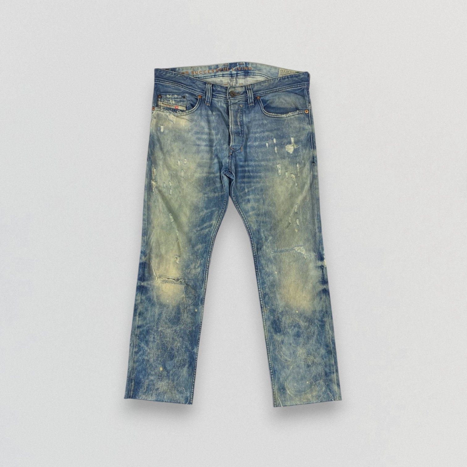 Diesel Diesel Safado Light Distress Denim Jeans KJ3458 Size US 32 / EU 48 - 1 Thumbnail