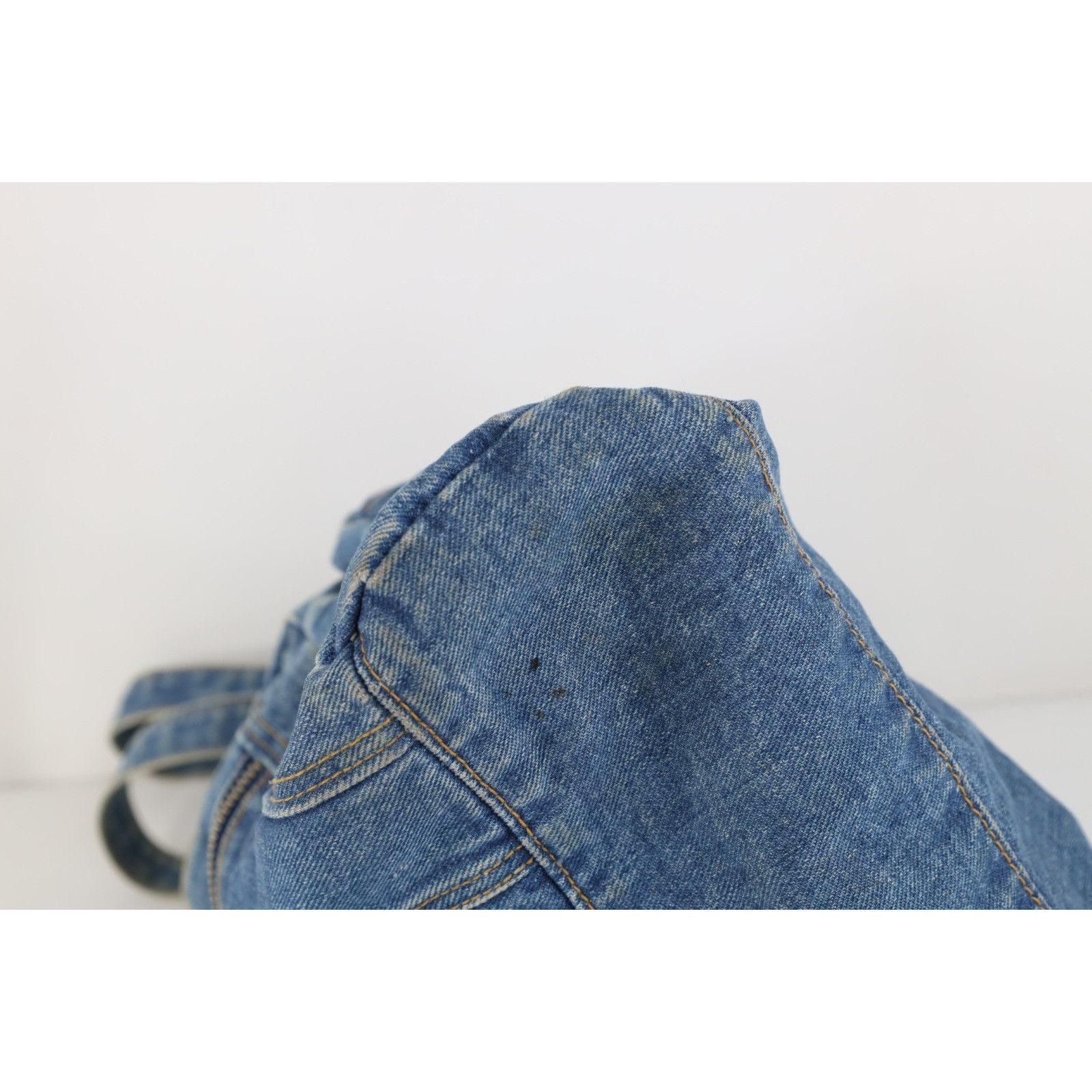 Vintage Vintage 90s Babydoll Streetwear Denim Jean Handled Purse Bag Size ONE SIZE - 7 Thumbnail