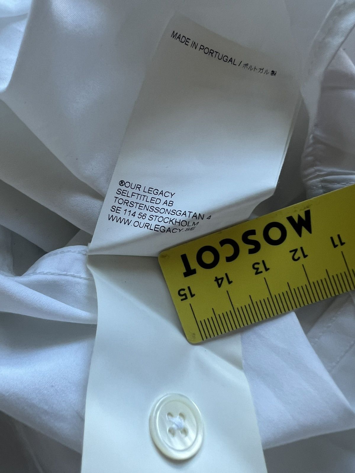 Our Legacy Our Legacy Dining Shirt White Cotton Size US L / EU 52-54 / 3 - 5 Thumbnail