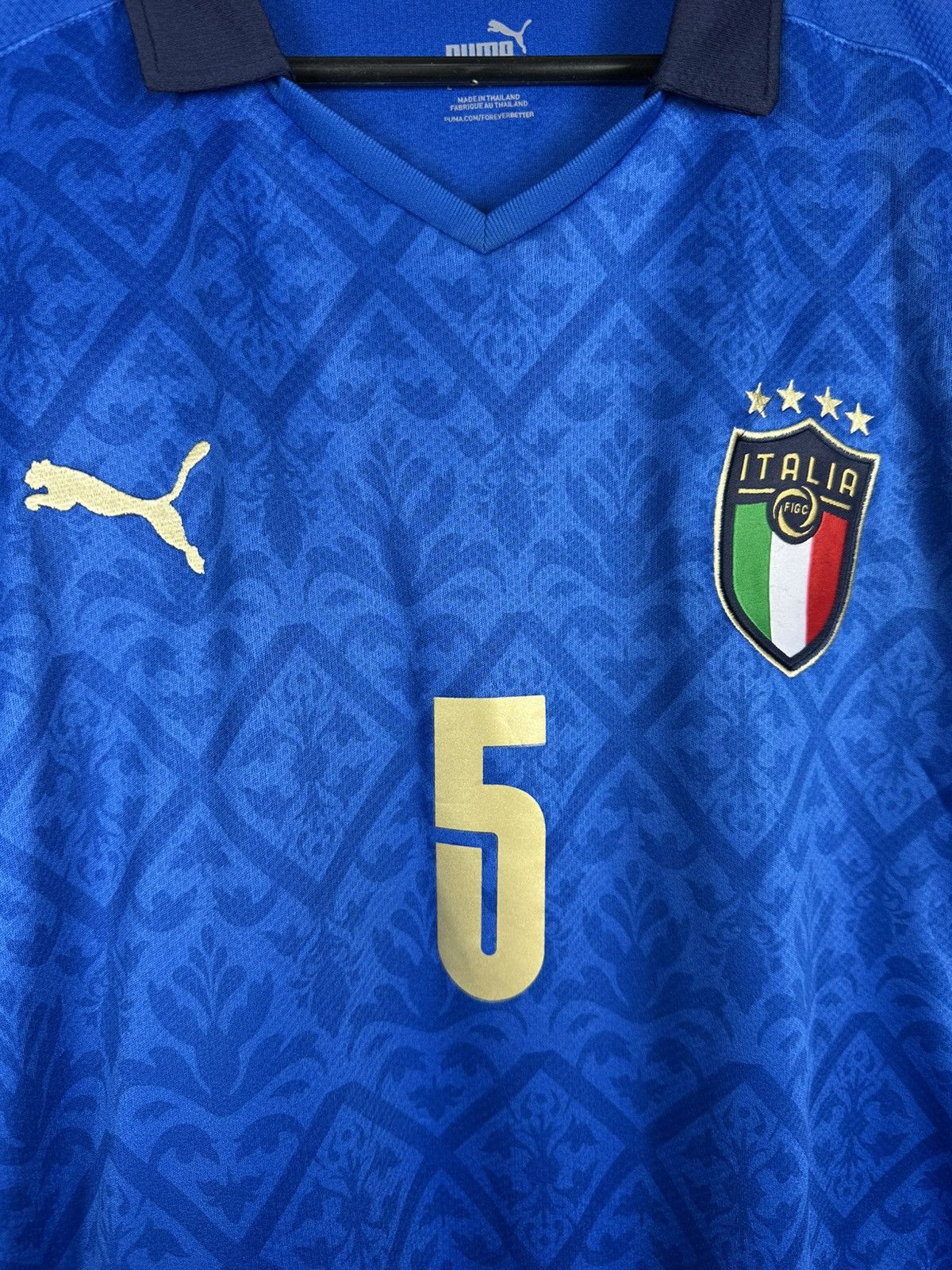 Puma Italy Fabio Cannavaro #5 Football Shirt Soccer Jersey Puma Size US L / EU 52-54 / 3 - 4 Thumbnail