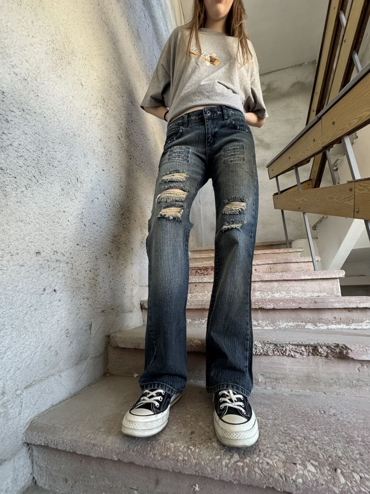Dolce & Gabbana Vintage Dolce&Gabbana Distressed Jeans Flared Size 30" / US 8 / IT 44 - 17 Thumbnail