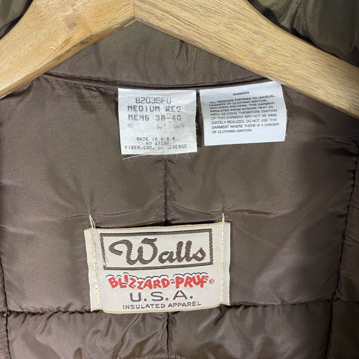 Japanese Brand Vintage Wallo Blizzard Purf Zipper Jacket M Size Brown Size US M / EU 48-50 / 2 - 12 Thumbnail