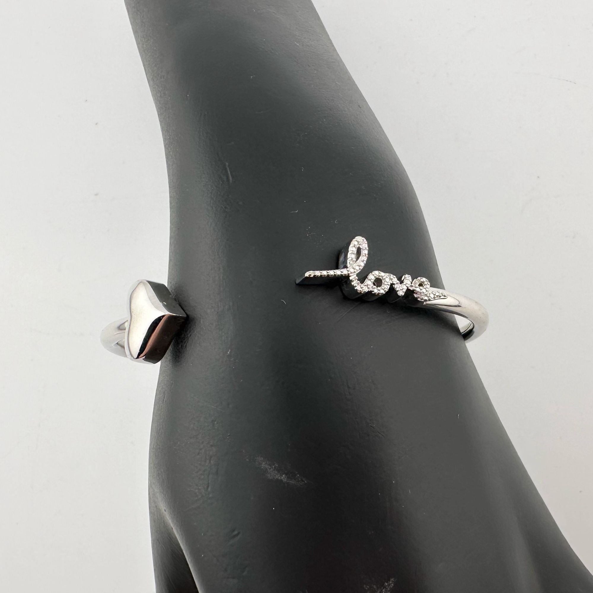 Other Sterling Silver "LOVE" Cuff Bracelet Size ONE SIZE - 1 Thumbnail