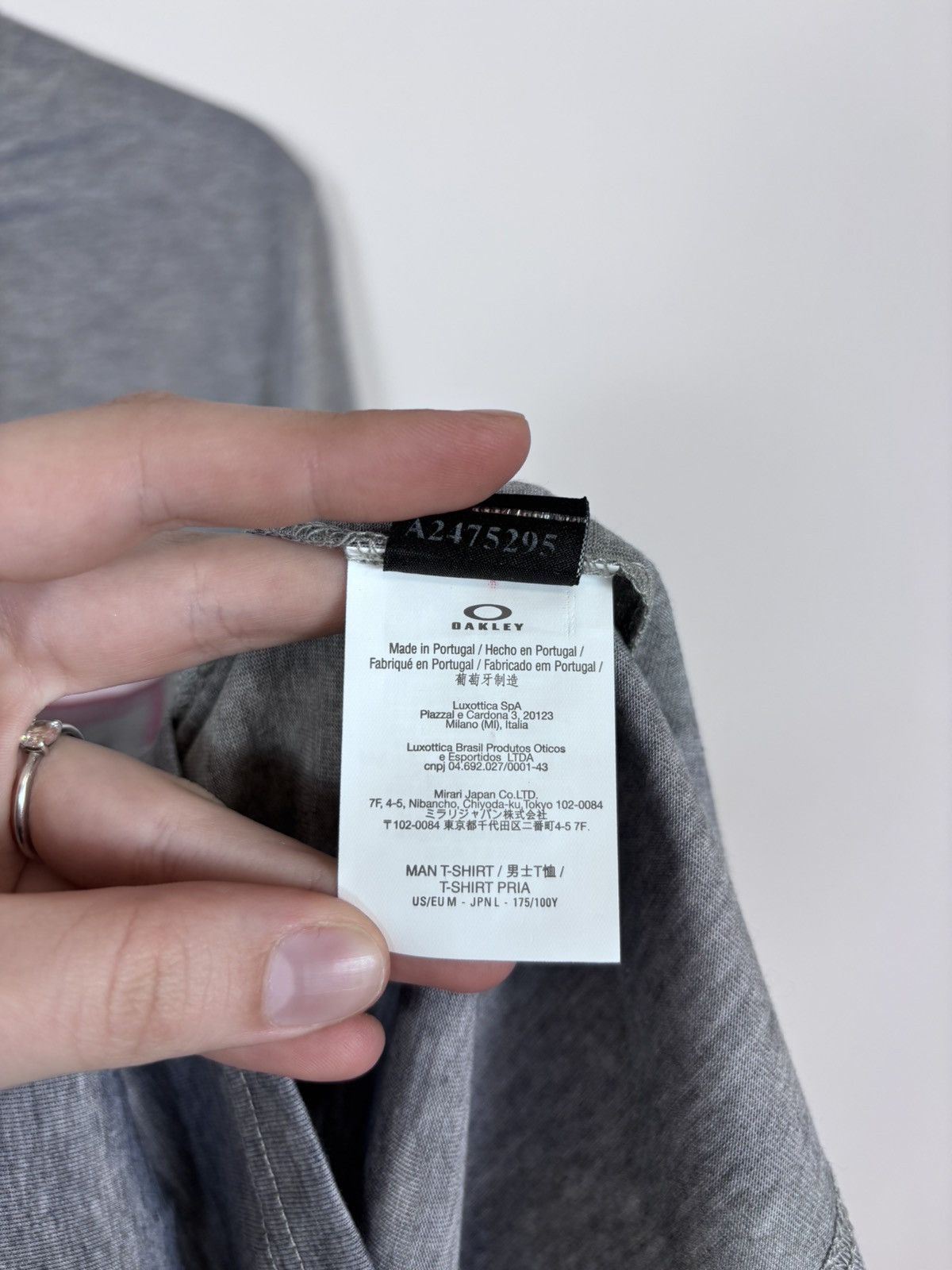Oakley Oakley Gray Melange NWT Texas USA T-Shirt Tee Men’s Big Logo Size US M / EU 48-50 / 2 - 15 Thumbnail