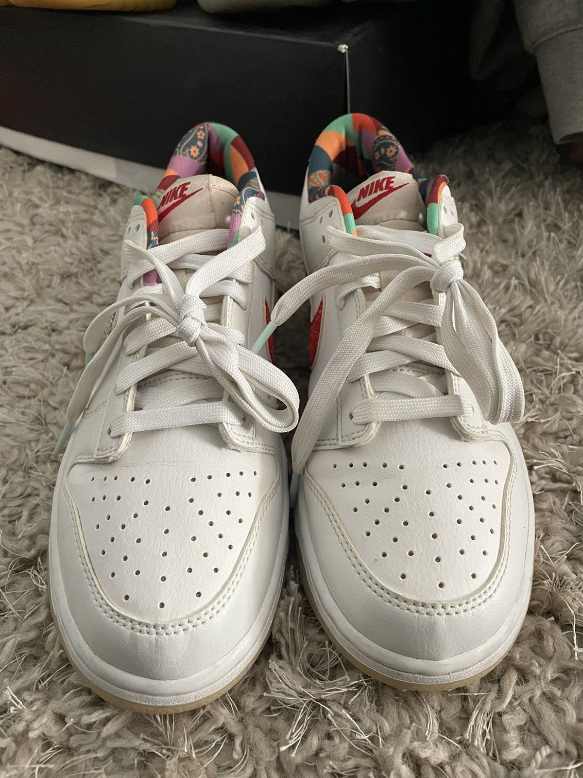 Nike Nike Dunk Low GS Multi Color Paisley Size US 7 / EU 40 - 4 Thumbnail