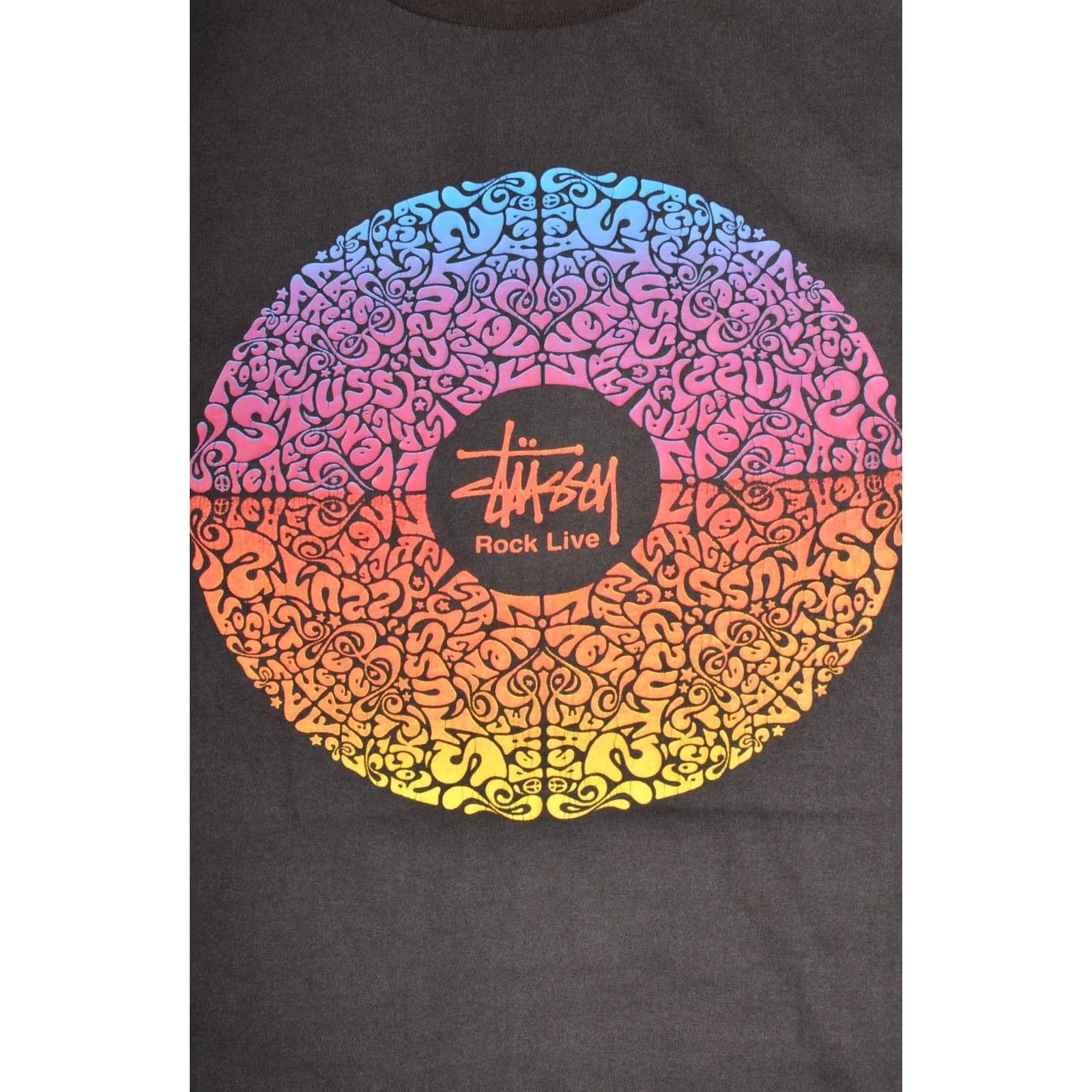 Olive Stussy Rock Live Vintage Long Sleeve T-Shirt Tee Made in Mexico Size XL Black Mens Shirts XL Vintage Rock Live T-Shirt Size US XL / EU 56 / 4 - 3 Thumbnail