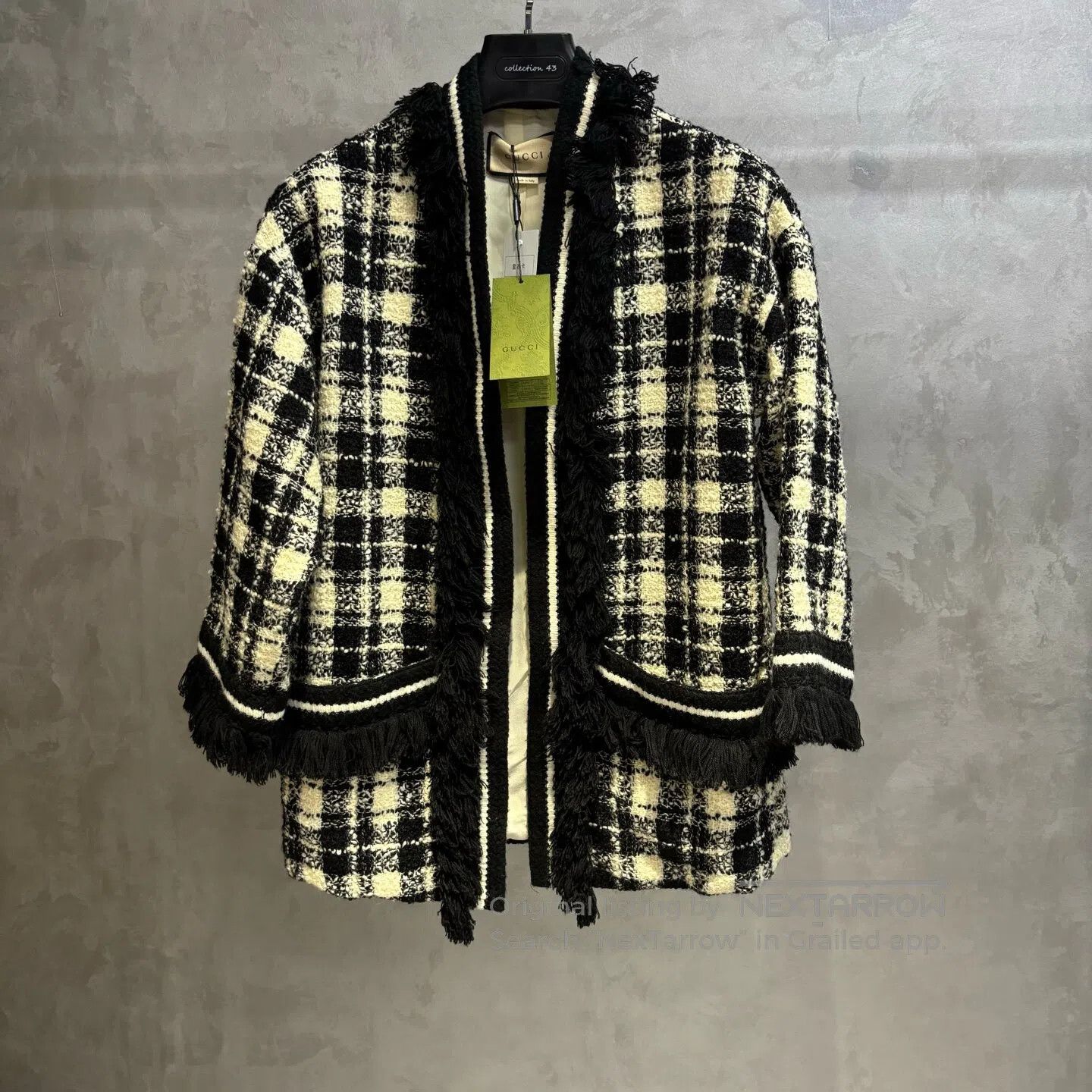 Gucci Guicci size 38 Checkered wool sweater knitted garment| Size M / US 6-8 / IT 42-44 - 1 Thumbnail