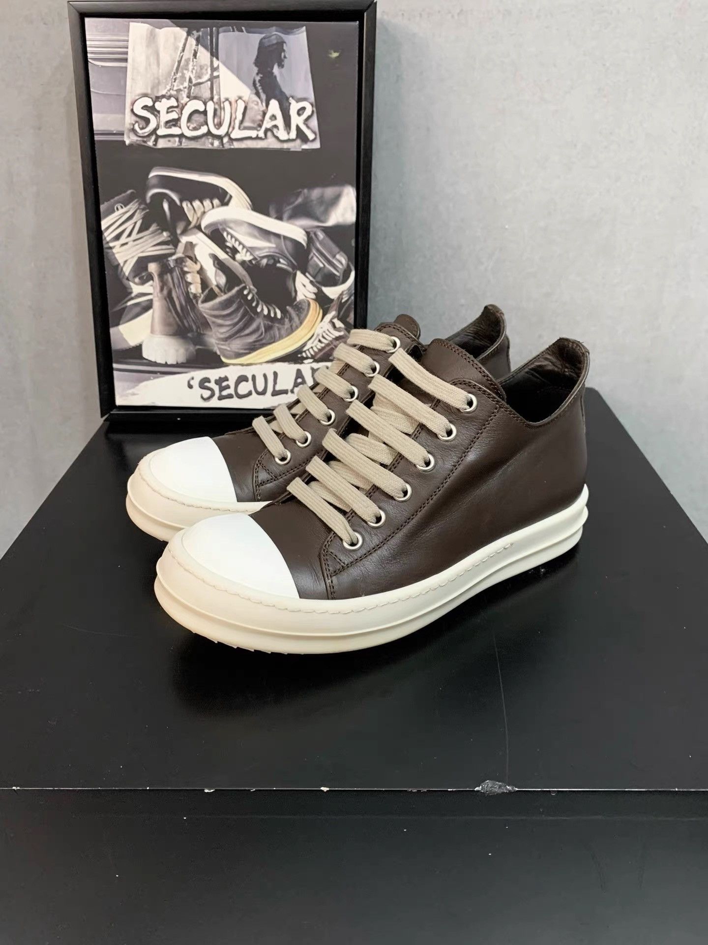 Rick Owens Rick Owens Main Line Leather Sneakers K34 Size US 5 / IT 35 - 4 Thumbnail