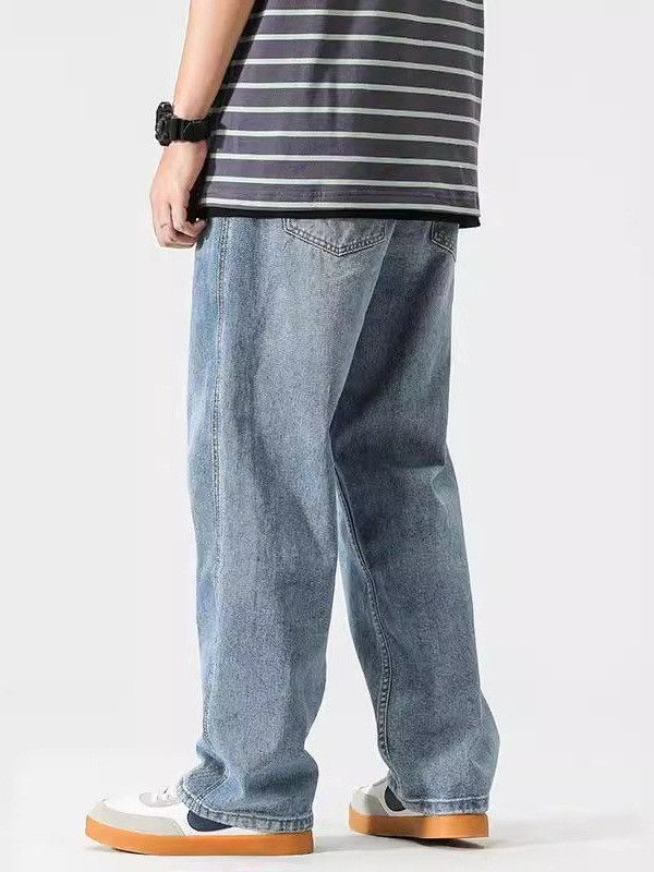 Japanese Brand Men's Japanese Retro Straight Leg Wide Leg Trendy Jeans Size US 32 / EU 48 - 2 Thumbnail