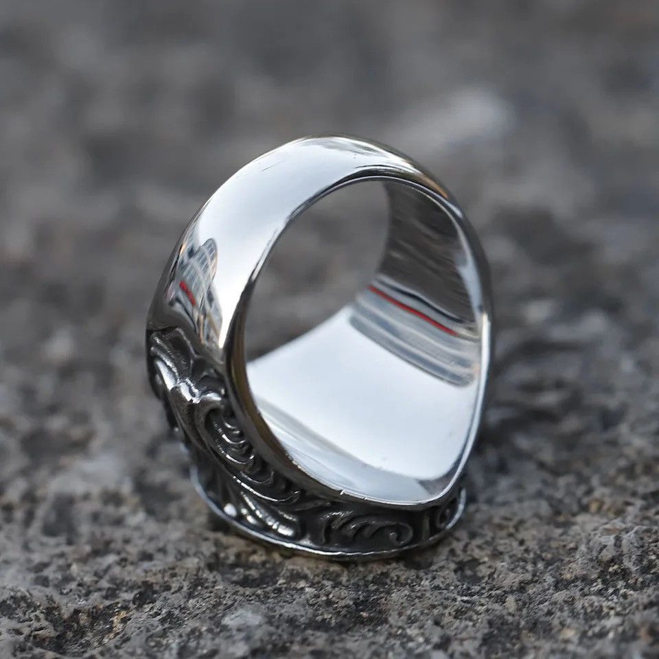 Jewelry × Vintage Classic Goth Skull Ring Size ONE SIZE - 5 Thumbnail