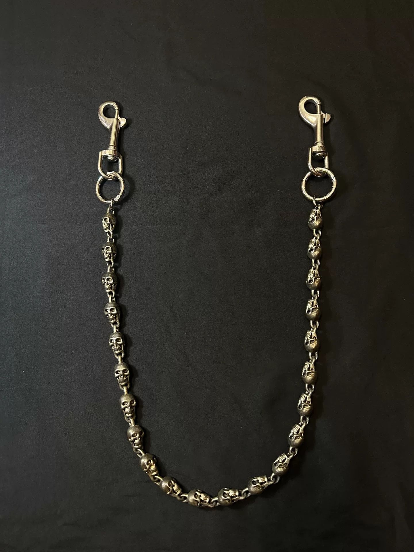Vintage vintage skull chain key wallet belt Size ONE SIZE - 1 Thumbnail