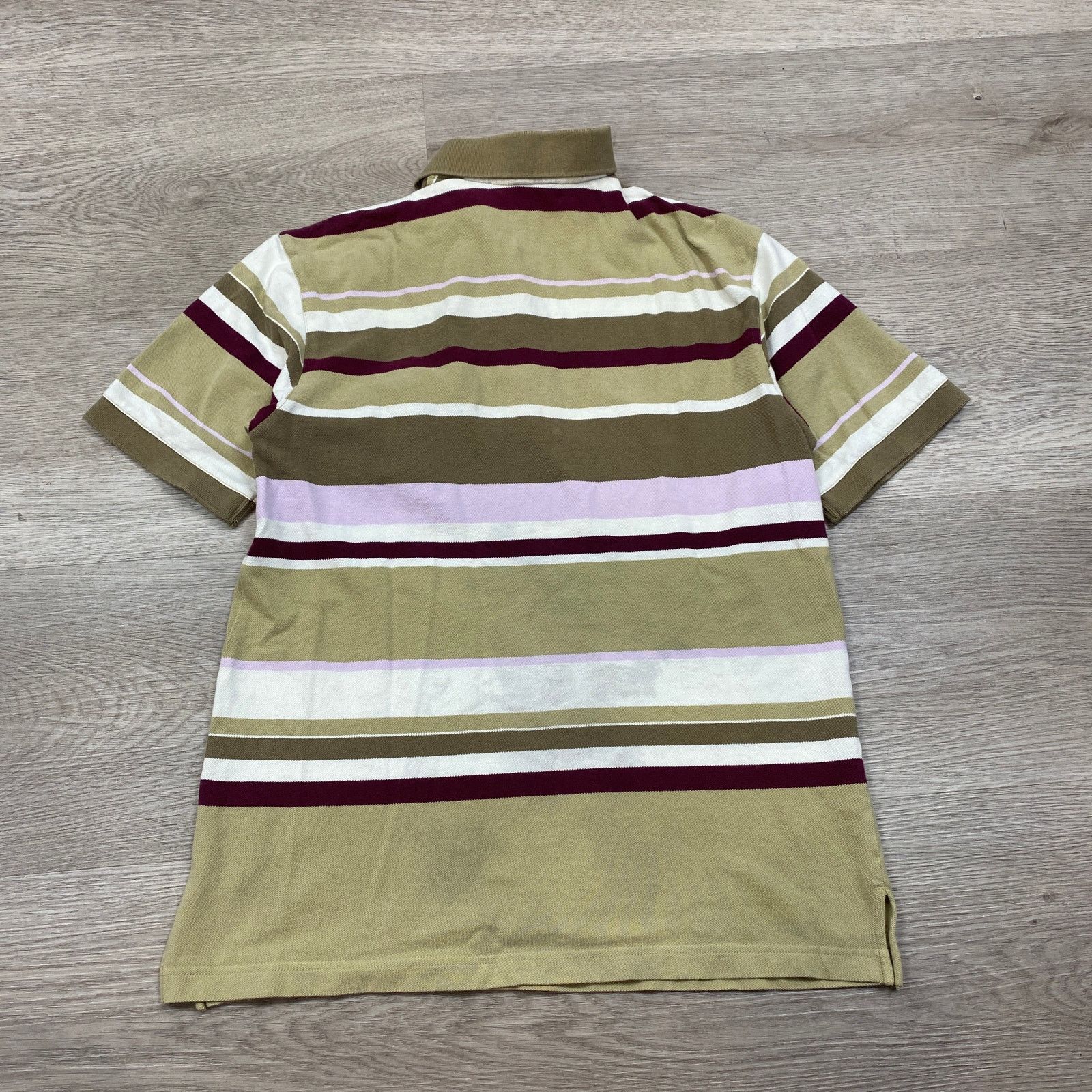 Designer × Valentino × Vintage Vintage Giovanni Valentino Italy Striped Polo Shirt Men's 46 Size US S / EU 44-46 / 1 - 3 Thumbnail