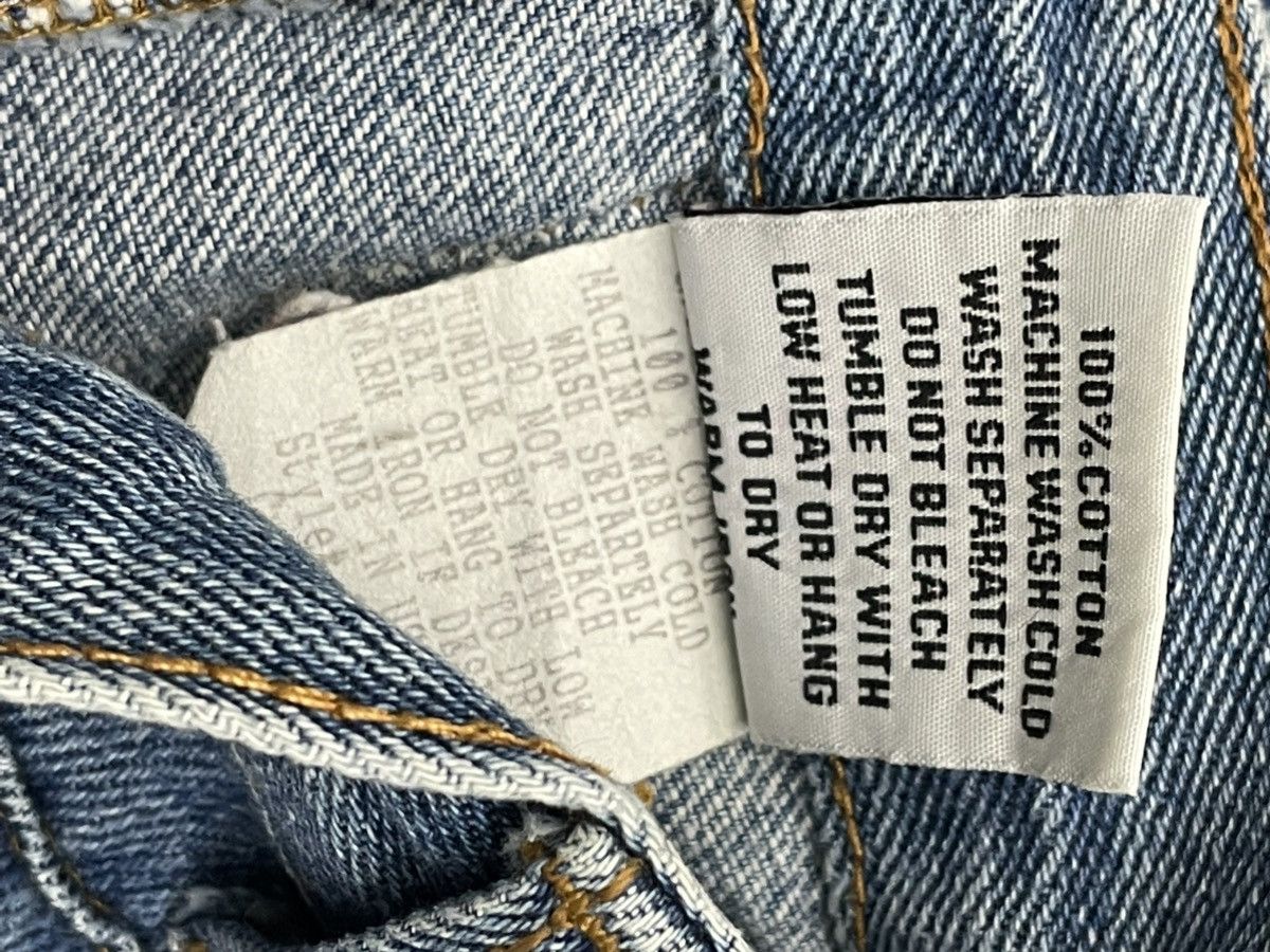 In The Attic Vintage 90s Designer NewSports Usa Super Kinky Flared Denim Size US 27 - 18 Thumbnail