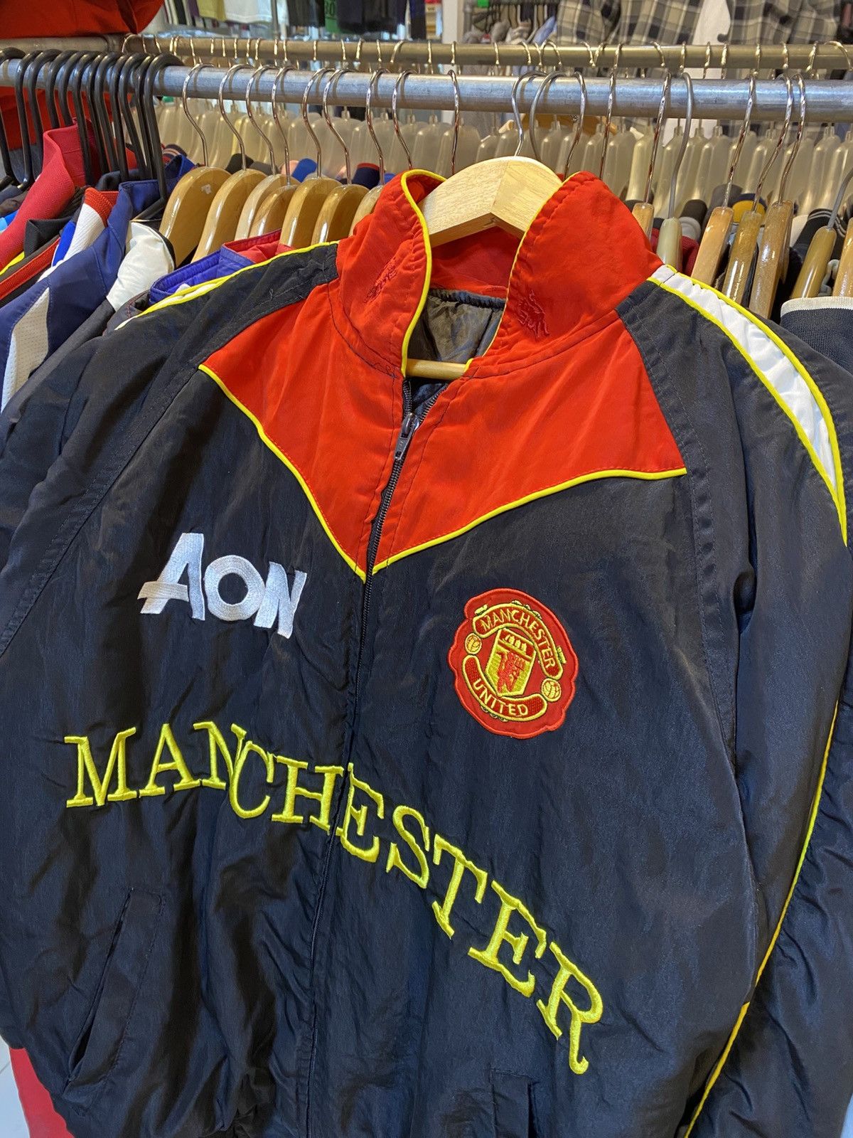 Other Vintage Y2K Manchester United Bomber Jacket Size US XL / EU 56 / 4 - 2 Thumbnail