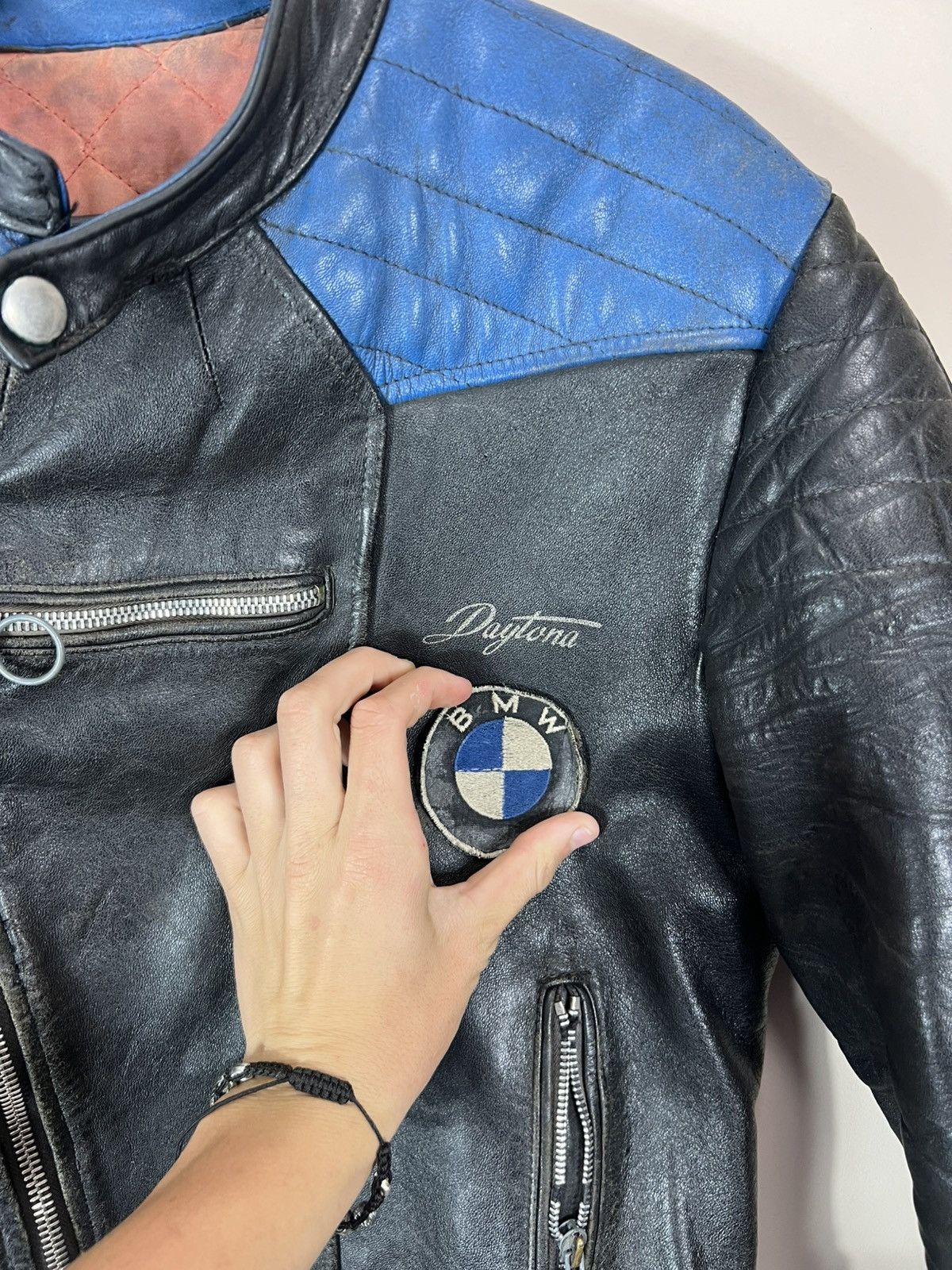 BMW 💙VTG DAYTONA RICK OWENS JUNYA AVIREX LEATHER BMW RACING JACK Size US S / EU 44-46 / 1 - 4 Thumbnail