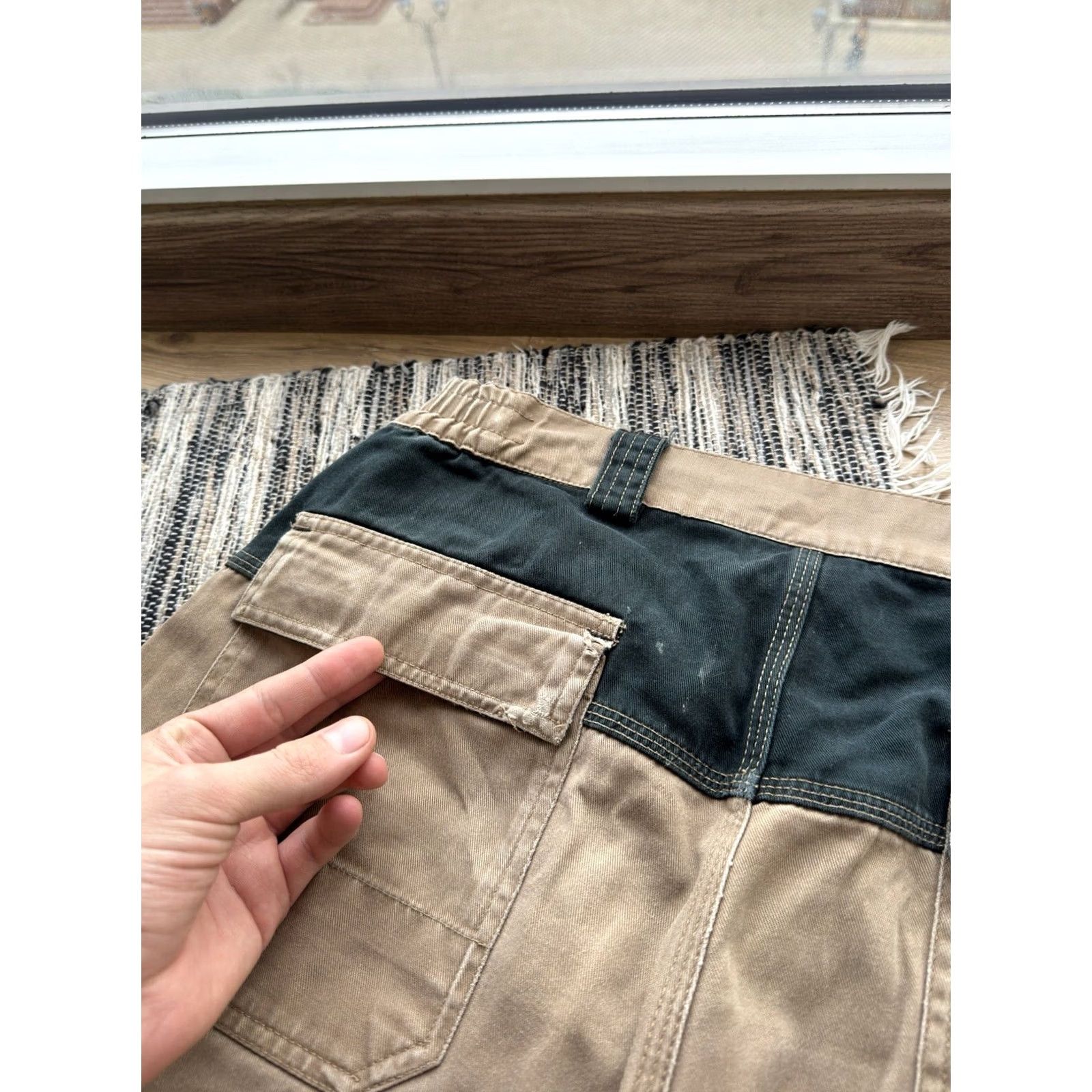 Dickies Dickies Carpenter Cargo Y2K Distressed Beige vintage Pants Size 34 Man L Mens Cargo Pants 34 Beige 90s Streetwear Workwear Vintage Dickies Size US 34 / EU 50 - 7 Thumbnail