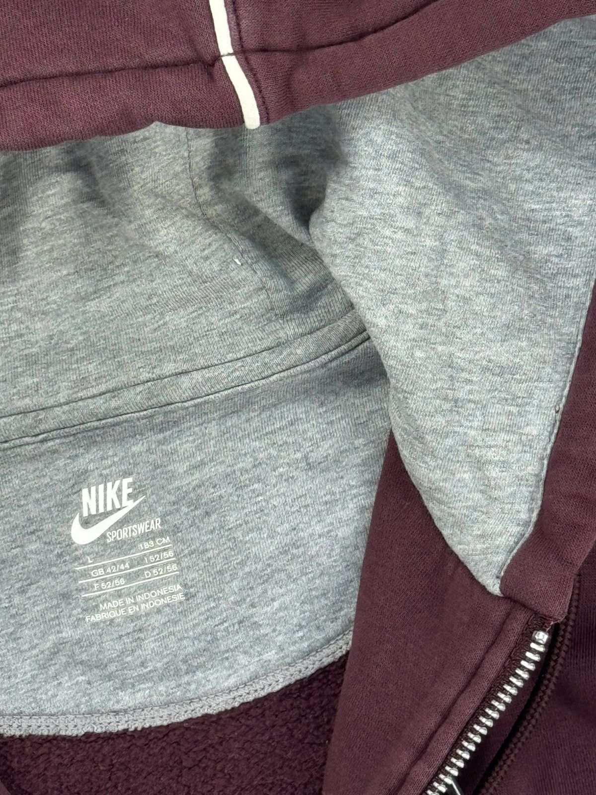 Nike × Vintage NIKE VINTAGE CENTER LOGO OVERSIZE BOXY ZIP HOODIE Size US L / EU 52-54 / 3 - 6 Thumbnail