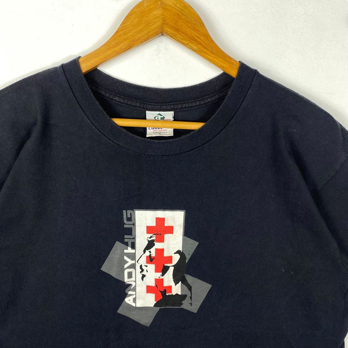 Vintage Vintage 90's ANDY HUG Swiss Kickboxer Graphic Tee Shirt Size US L / EU 52-54 / 3 - 2 Thumbnail