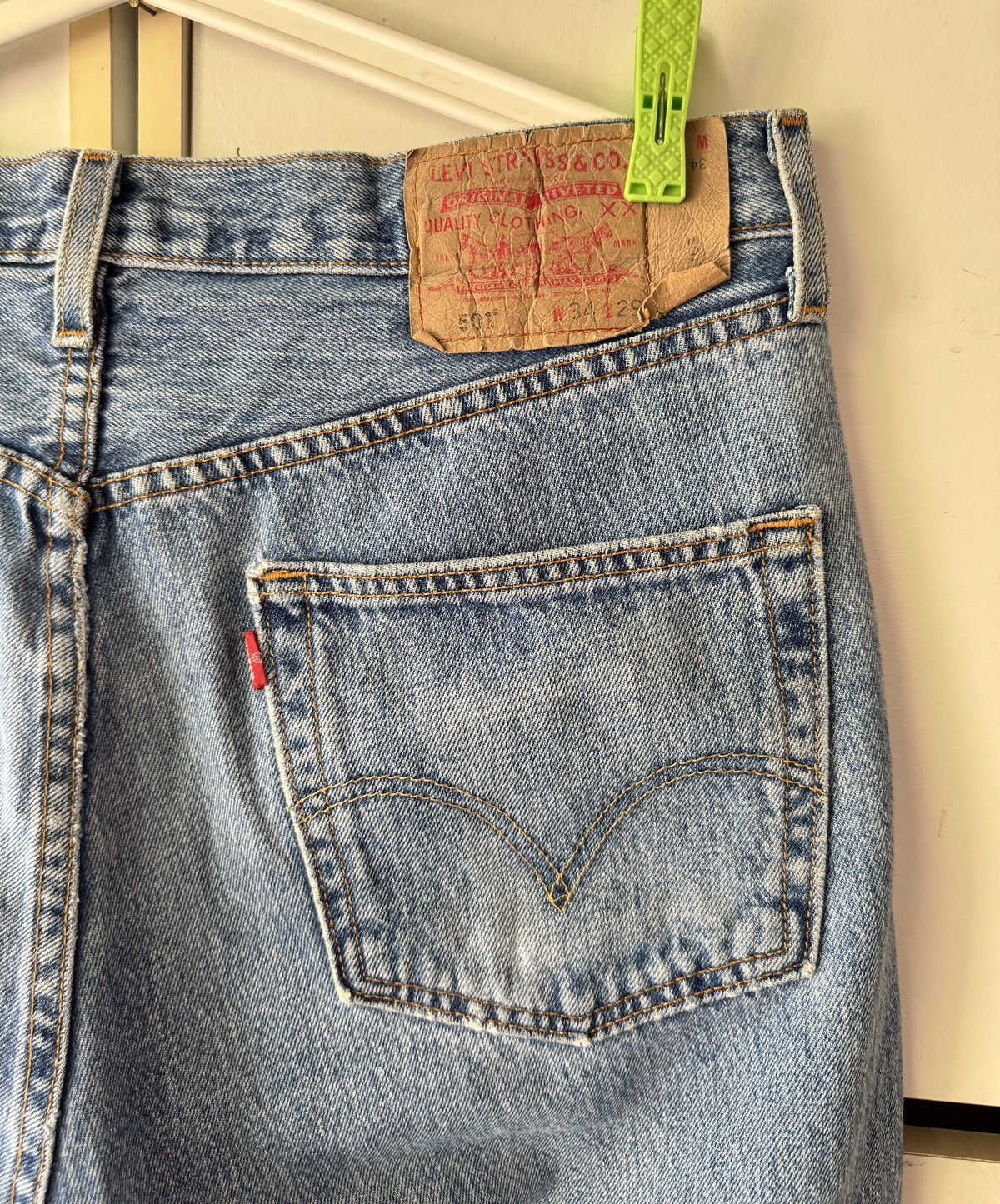 Levi's × Vintage Y2K LEVIS 501 RUGGED JEANS Size US 34 / EU 50 - 6 Thumbnail