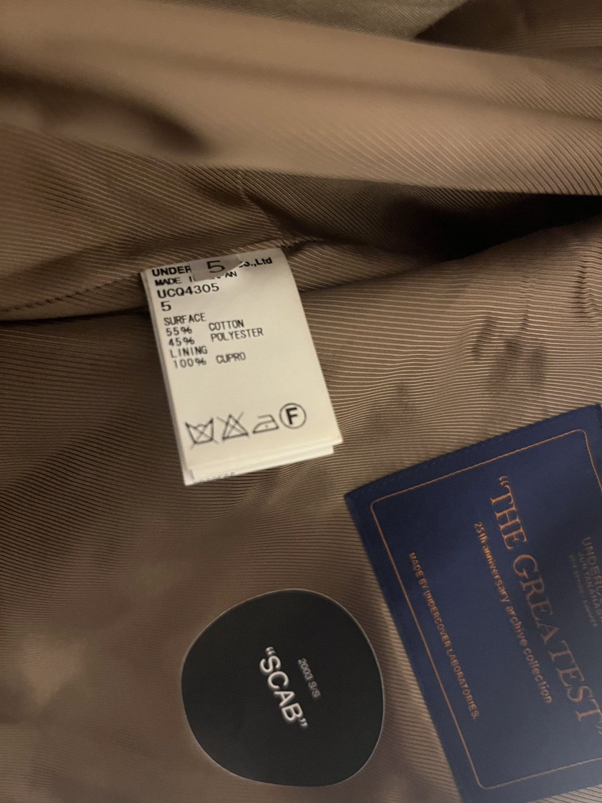 Undercover Undercover Scab Tan Coat size 5 Size US XL / EU 56 / 4 - 12 Thumbnail