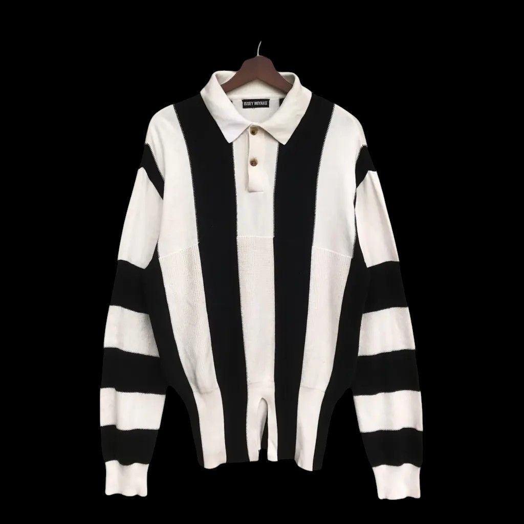 Issey Miyake RARE VINTAGE 90S ISSEY MIYAKE PRISONER ZEBRA STRIPED JUMPER Size US M / EU 48-50 / 2 - 1 Thumbnail