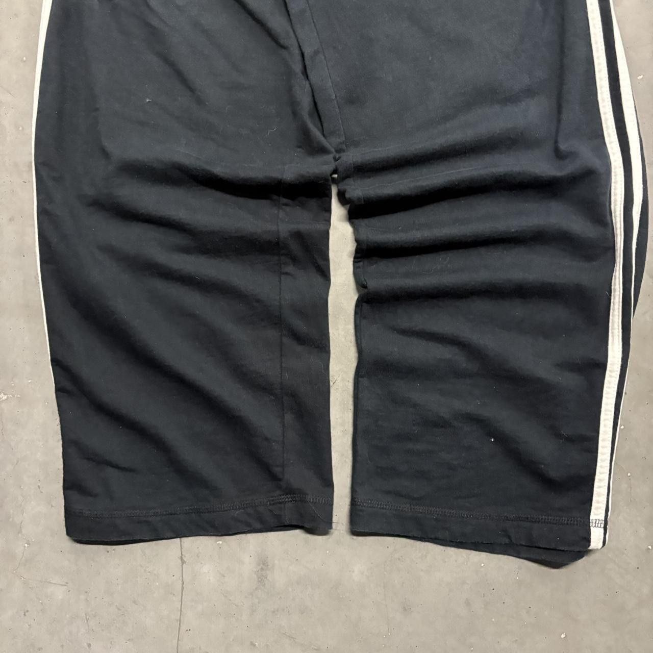 Vintage Crazy Vintage Y2K/2000s Baggy Black Striped Sweatpants! Size US 32 / EU 48 - 4 Thumbnail