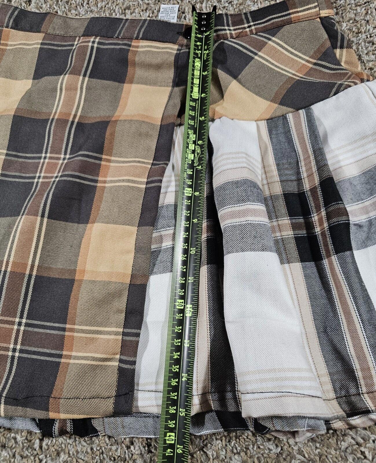 rue21 Rue 21 Brown Plaid Mini Skirt Small NWT Size 28" / US 6 / IT 42 - 5 Thumbnail