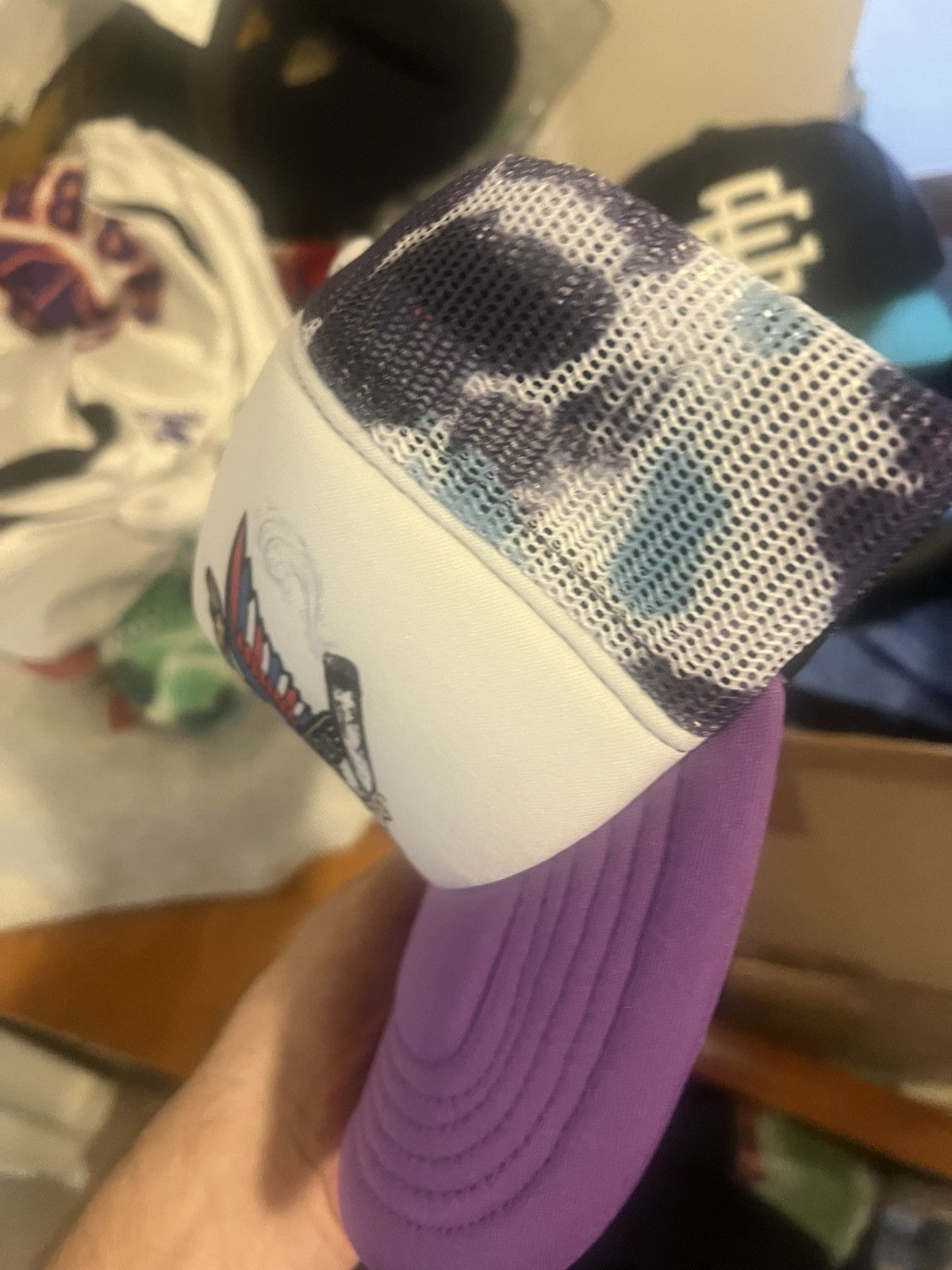 Dipset Dipset Couture Purple Camo Diplomats snapback hat Size ONE SIZE - 3 Thumbnail