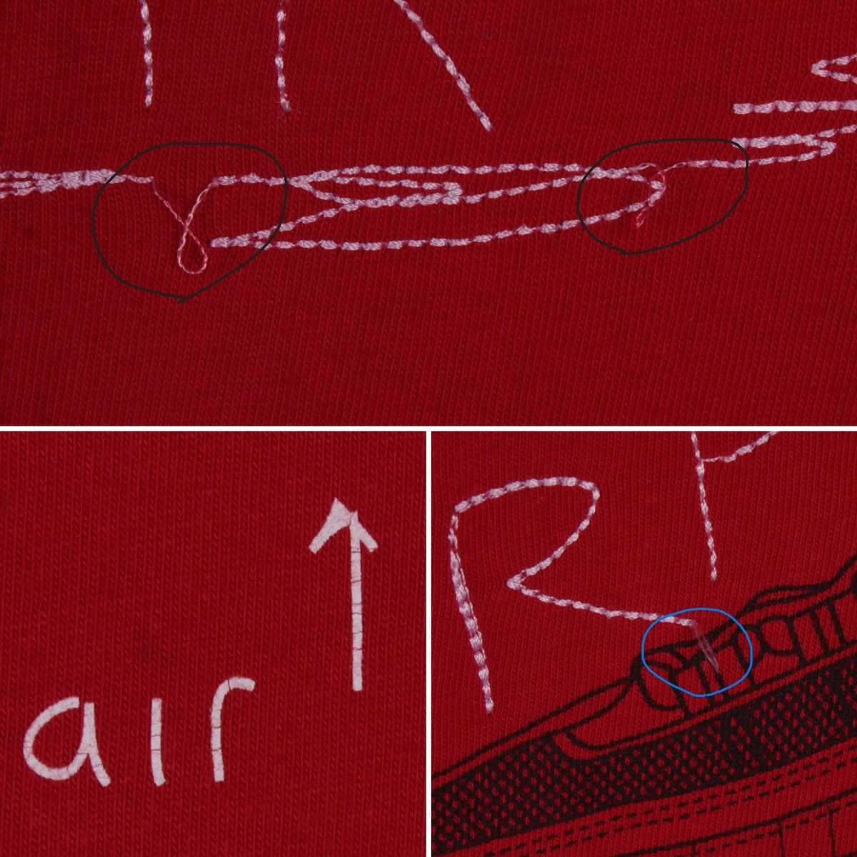 Nike × Vintage Vintage NIKE Air Max 95 Surface to Air Red T-Shirt Size US S / EU 44-46 / 1 - 10 Thumbnail