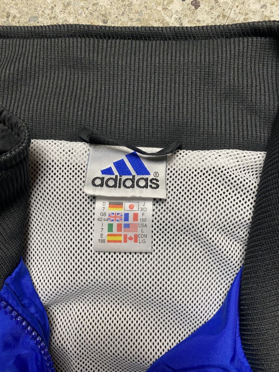 Adidas × Vintage Adidas vintage zip up windbreaker baggy oversized football Size US L / EU 52-54 / 3 - 9 Thumbnail