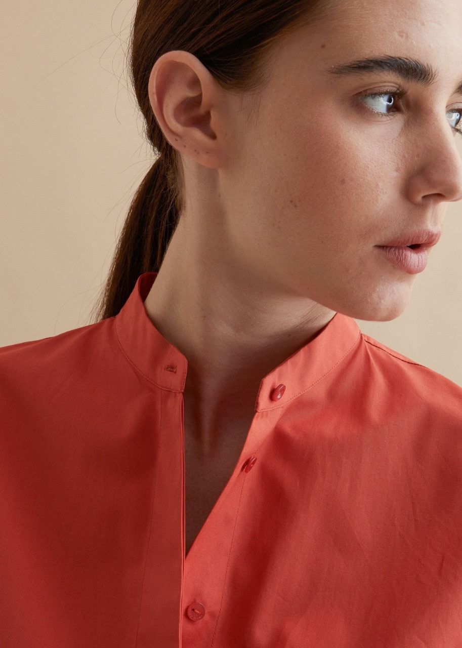 Loro Piana o1srvl11e0524 Shirt in Red Size S / US 4 / IT 40 - 3 Thumbnail