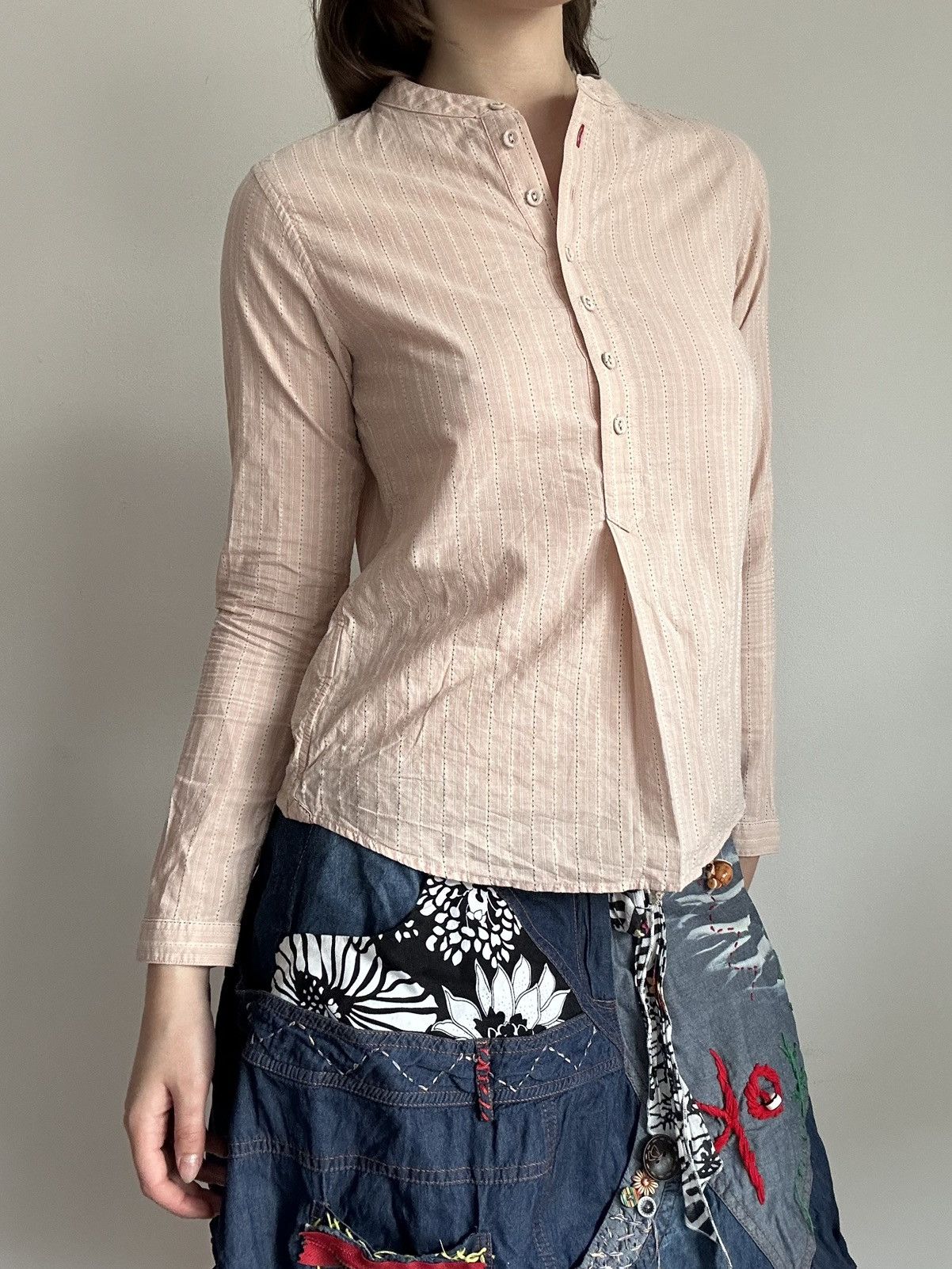 Uniqlo Ines de la Fressange x Uniqlo Cotton Blouse Size XS / US 0-2 / IT 36-38 - 4 Thumbnail