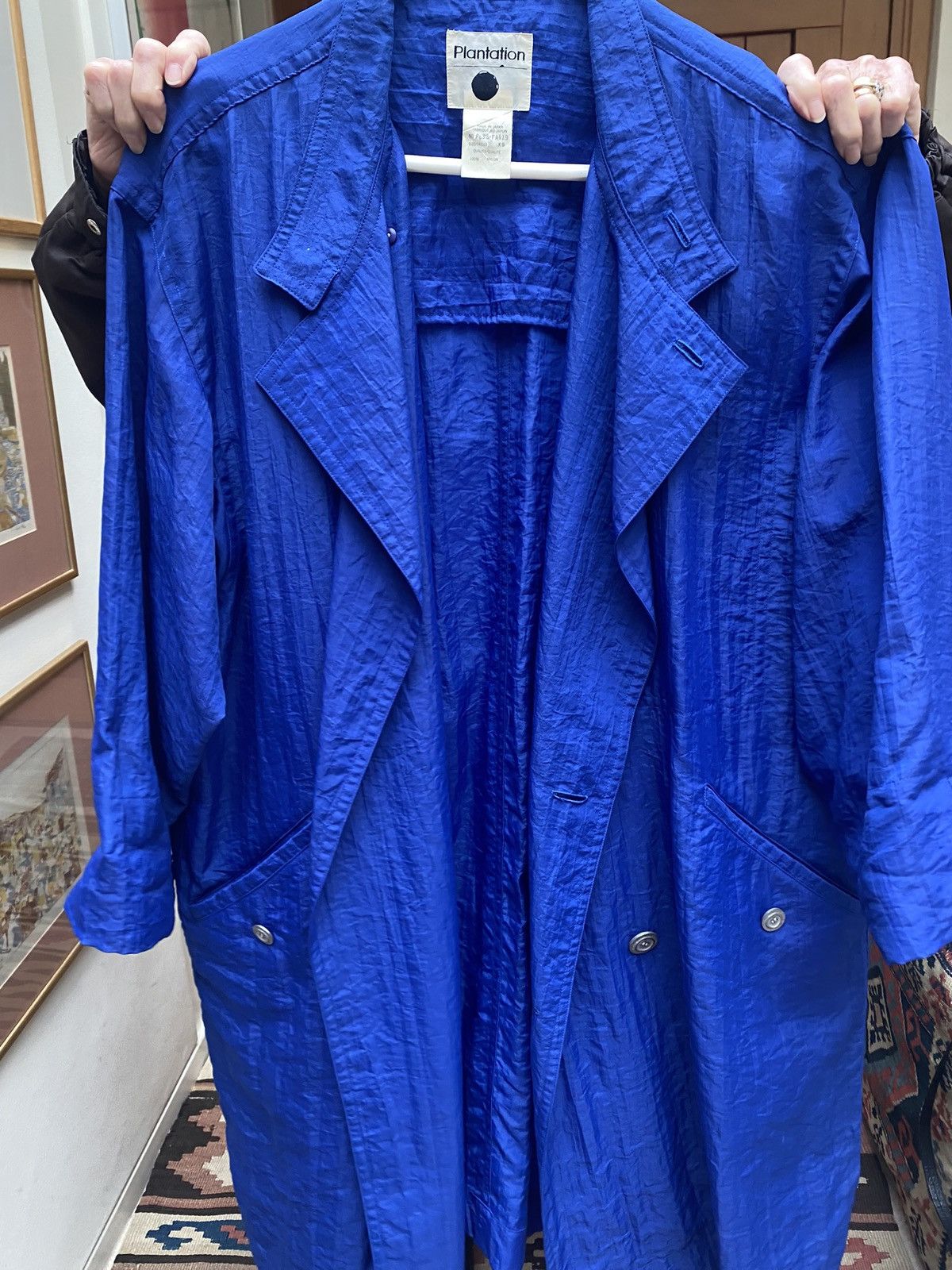 Issey Miyake Vintage blue nylon coat Size XS / US 0-2 / IT 36-38 - 1 Thumbnail
