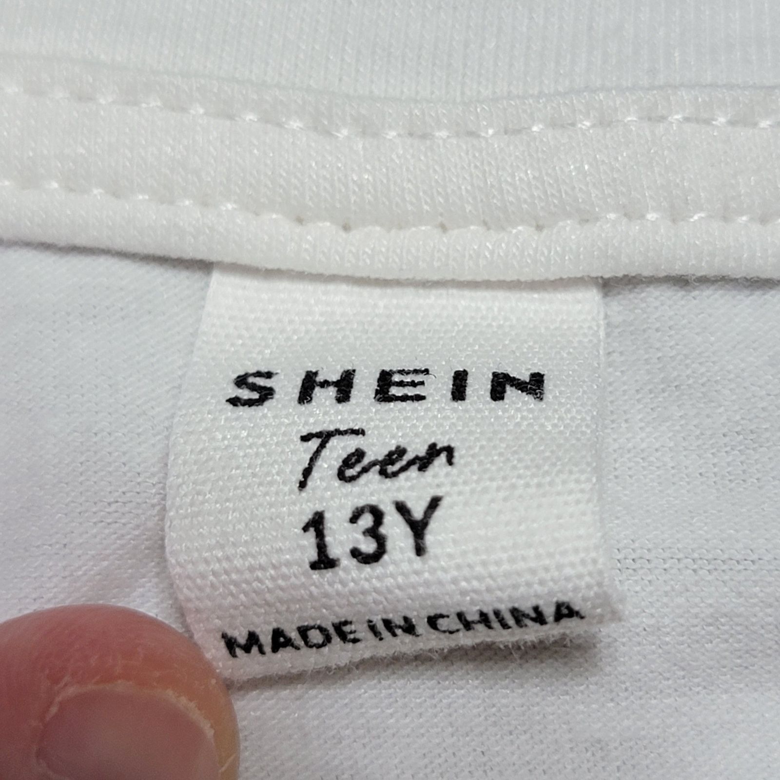 Shein Shein White Tee Skater Skeleton - Size Adult Medium Size US M / EU 48-50 / 2 - 4 Thumbnail