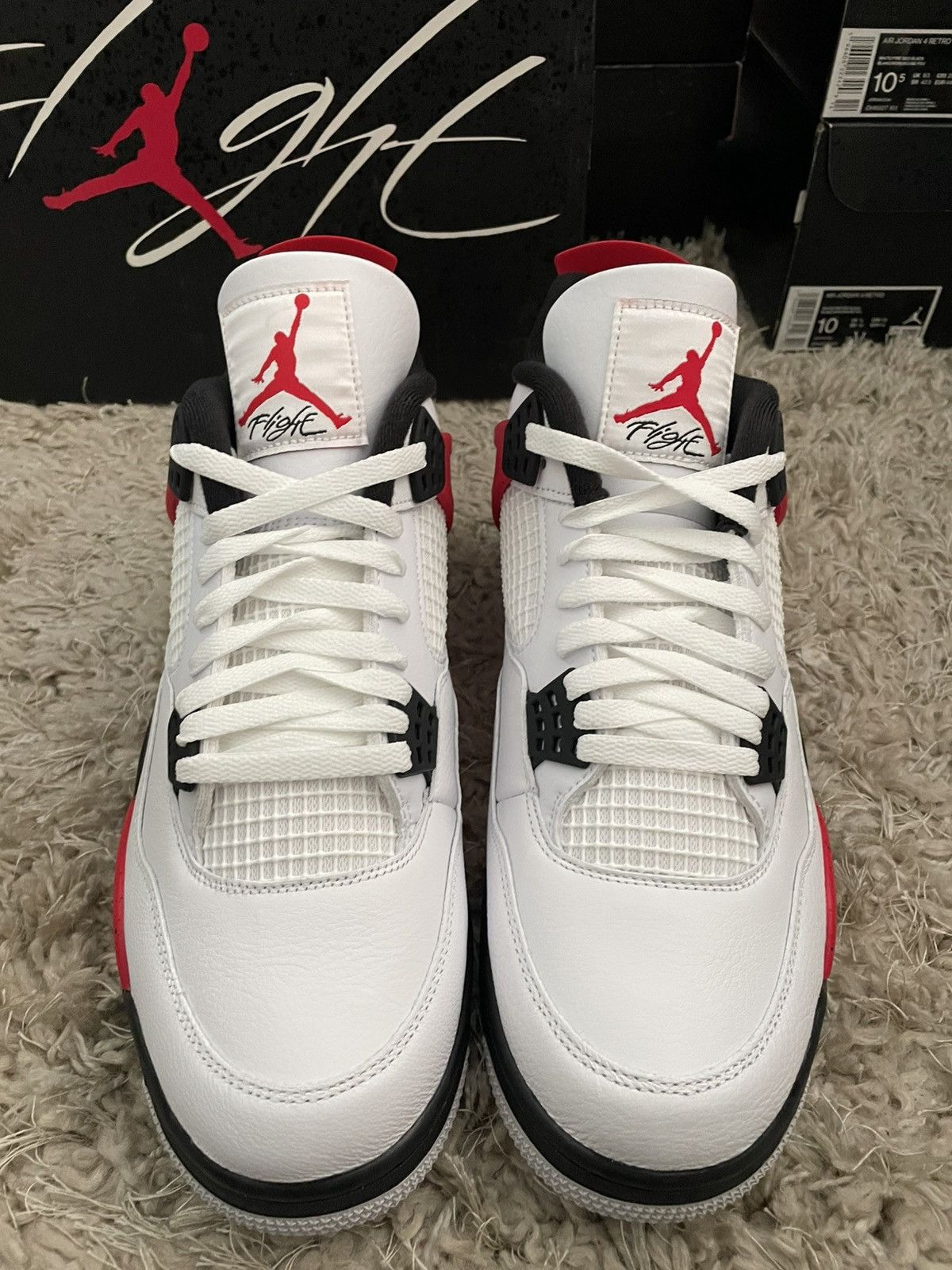 Jordan Brand Jordan 4 Red Cement Size US 11.5 / EU 44-45 - 4 Thumbnail