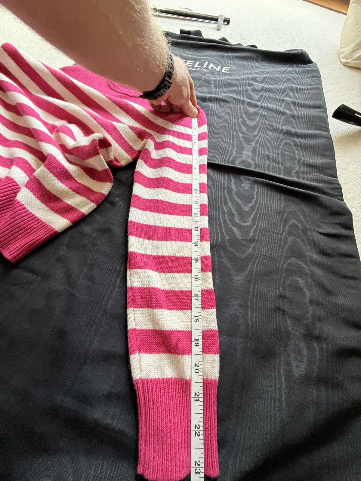 Saint Laurent Paris SS16 Saint Laurent cashmere stripe sweater Hedi Slimane S Size US S / EU 44-46 / 1 - 5 Thumbnail
