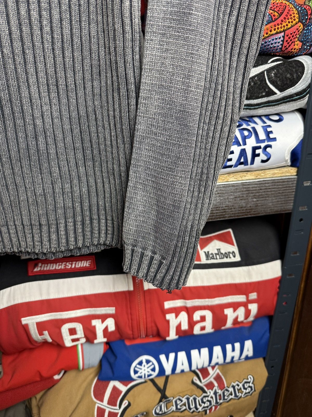 Diesel Crazy Japan Diesel Style Faded Rib Striped Knit Sweater Y2K Size US L / EU 52-54 / 3 - 7 Thumbnail