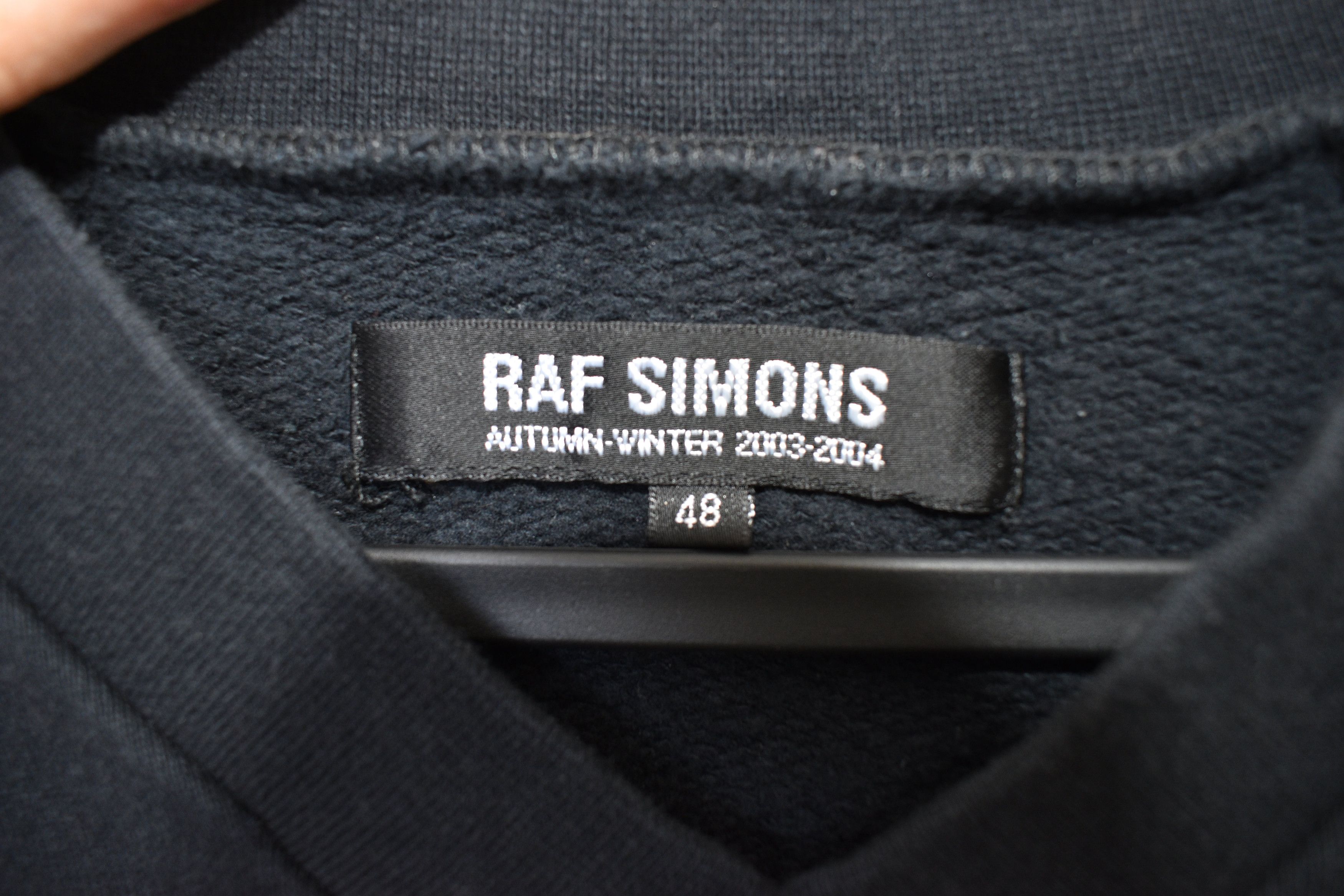 Raf Simons Raf simons aw03-04 Closer Blank Faded Black V-neck Sweater Size US M / EU 48-50 / 2 - 3 Thumbnail