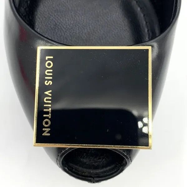 Louis Vuitton Louis Vuitton Black Open-Toe High Heels -2508 Size US 4 / IT 34 - 6 Thumbnail