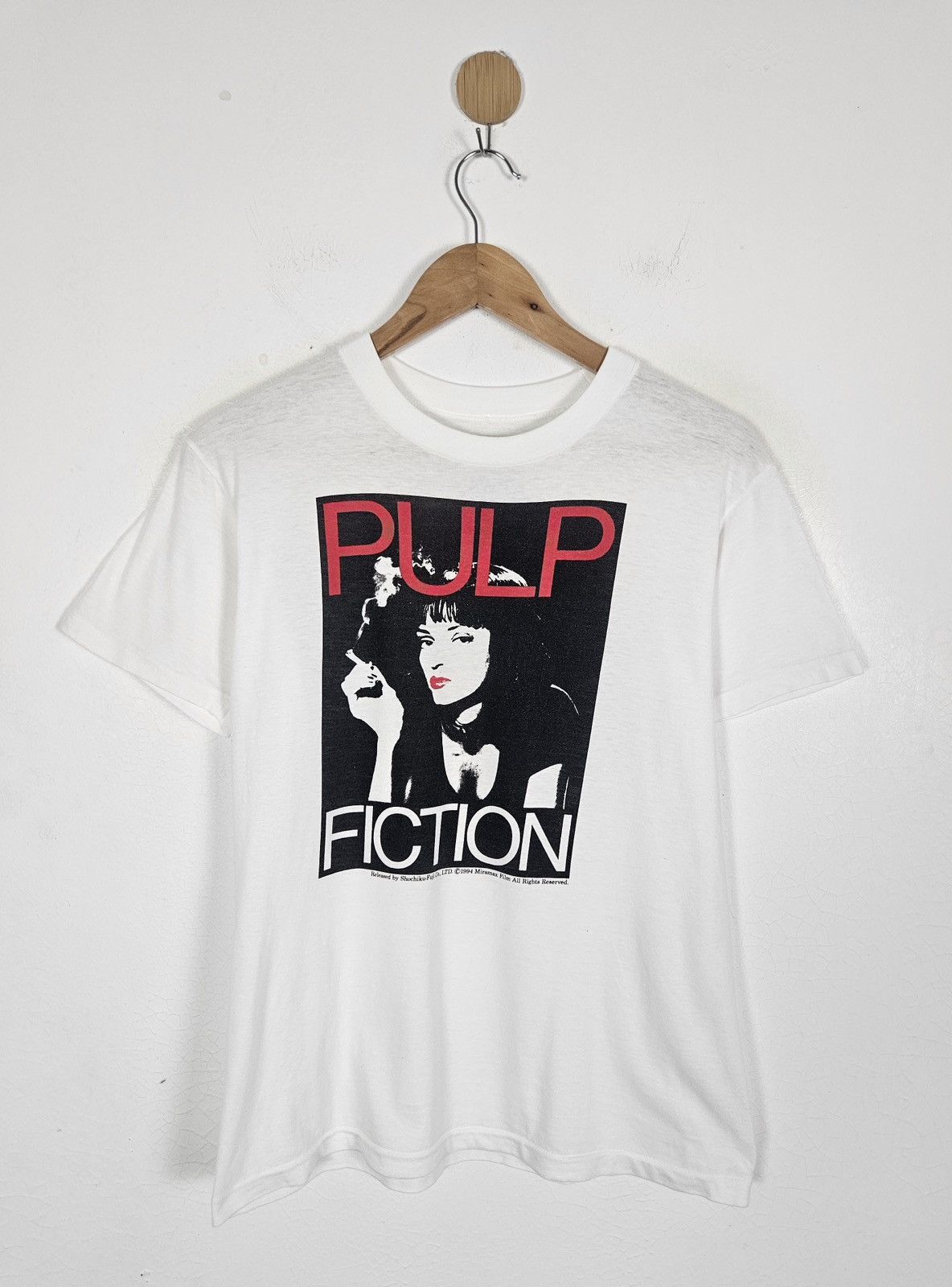 Vintage Vintage 90s Pulp Fiction Miramax Quentin Tarantino movie tee Size US M / EU 48-50 / 2 - 1 Thumbnail