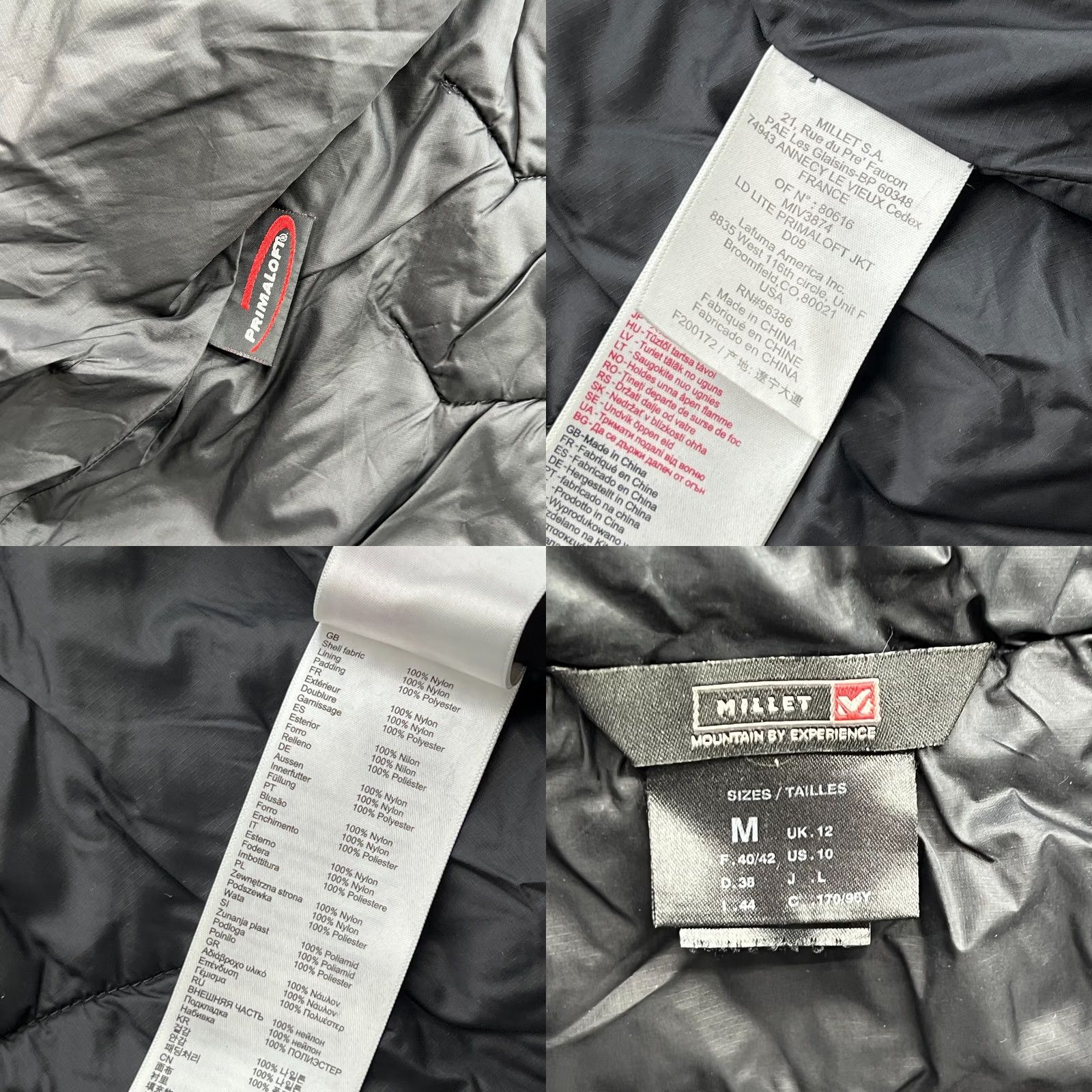 Vintage Millet Pertex Microlight Womens Black Jacket Medium Vest Removable Sleeves Hooded Puffer Jacket Outdoor Casual Zip Size M / US 6-8 / IT 42-44 - 8 Thumbnail