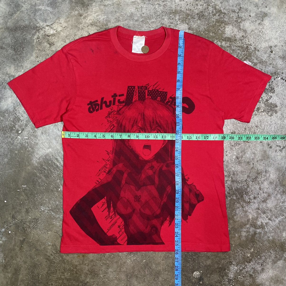 Anime Vintage Cospa Evangelion Asuka Langley Anime T Shirt Size US M / EU 48-50 / 2 - 9 Thumbnail