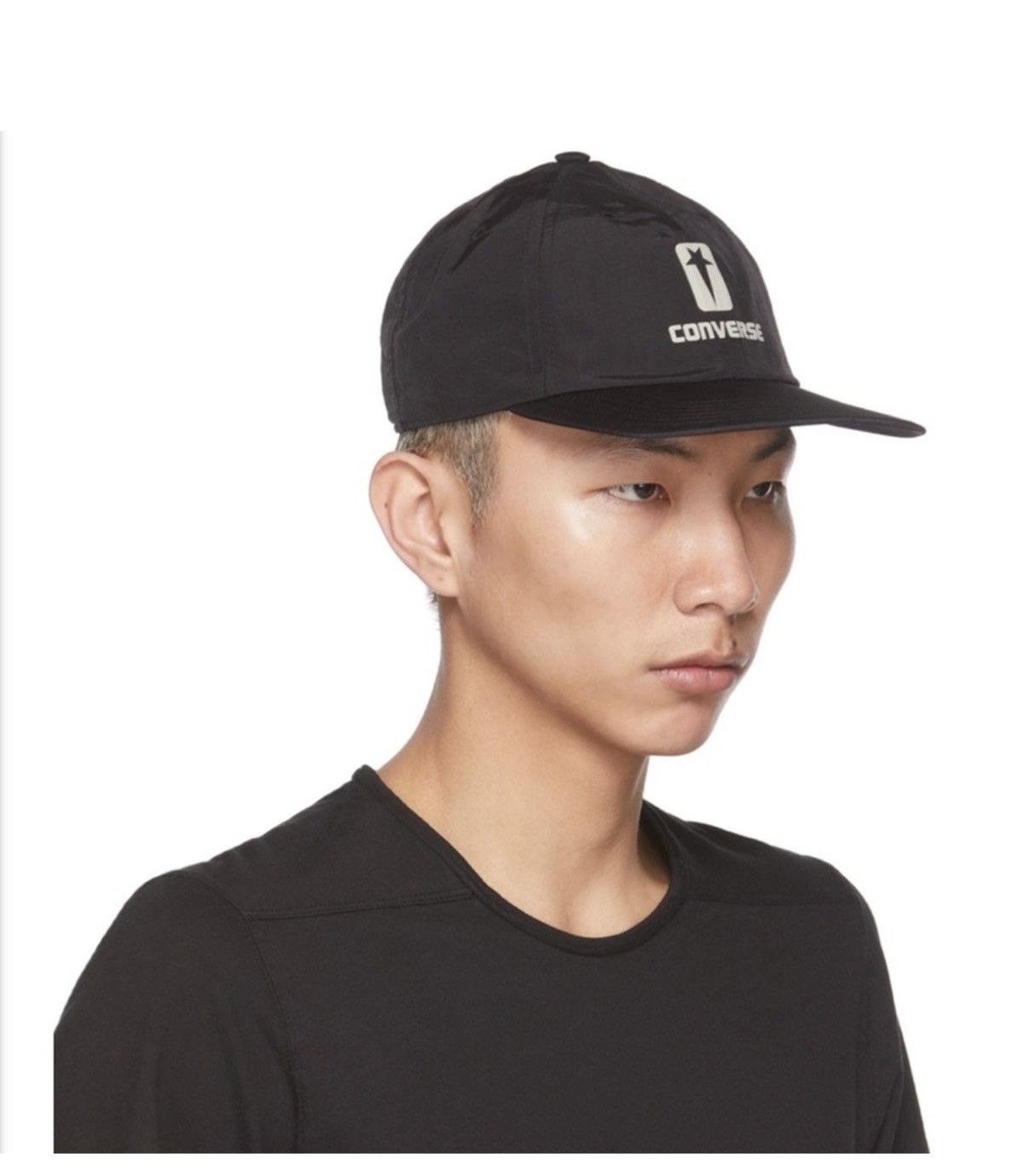 Rick Owens Rick Owens x Converse Black Hat with White Logo Size ONE SIZE - 3 Thumbnail