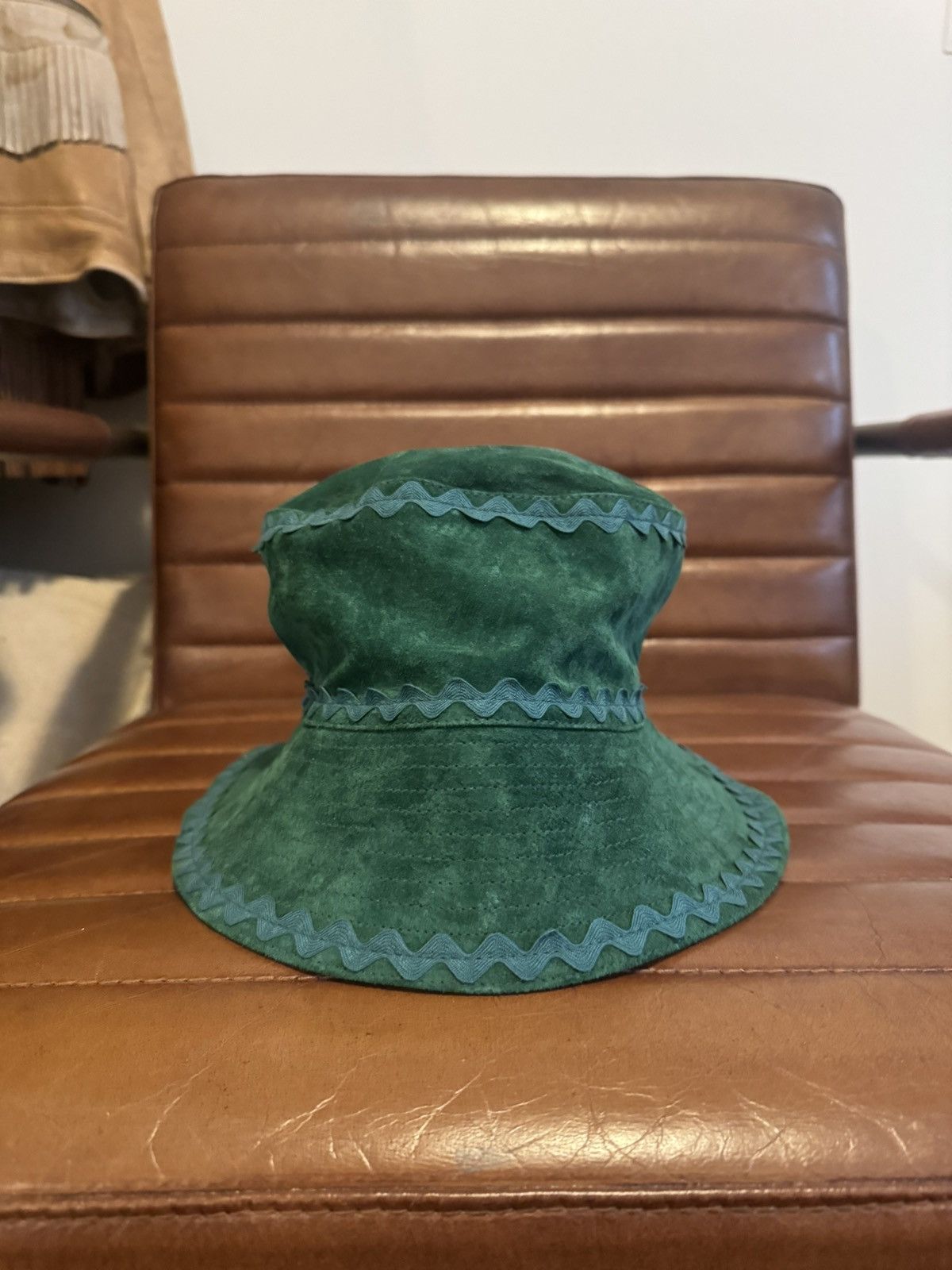 Bode Suede Rickrack Hat