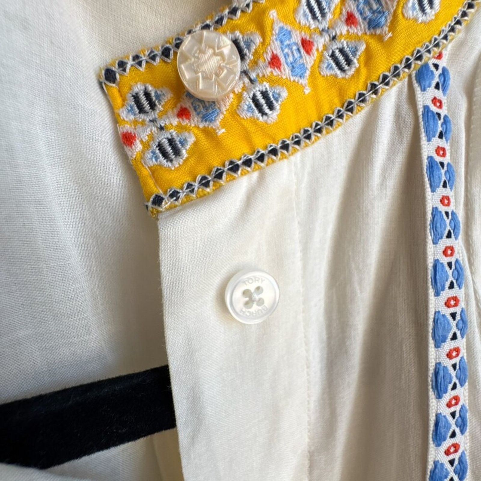 Tory Burch Tory Burch Embroidered Adriana Fit & Flare Dress Size 2 Size XS / US 0-2 / IT 36-38 - 3 Thumbnail
