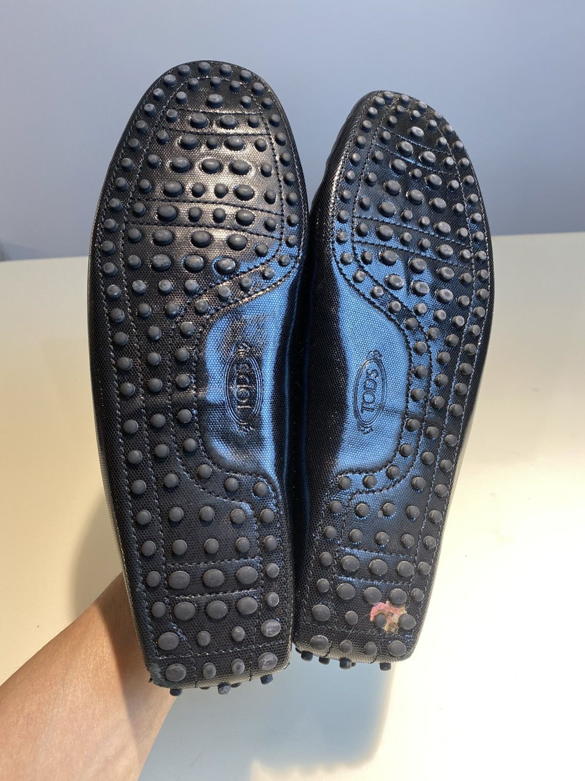 Tod's TODS TEXTURED LEATHER BOW LOAFERS Size US 10.5 / EU 43-44 - 13 Thumbnail