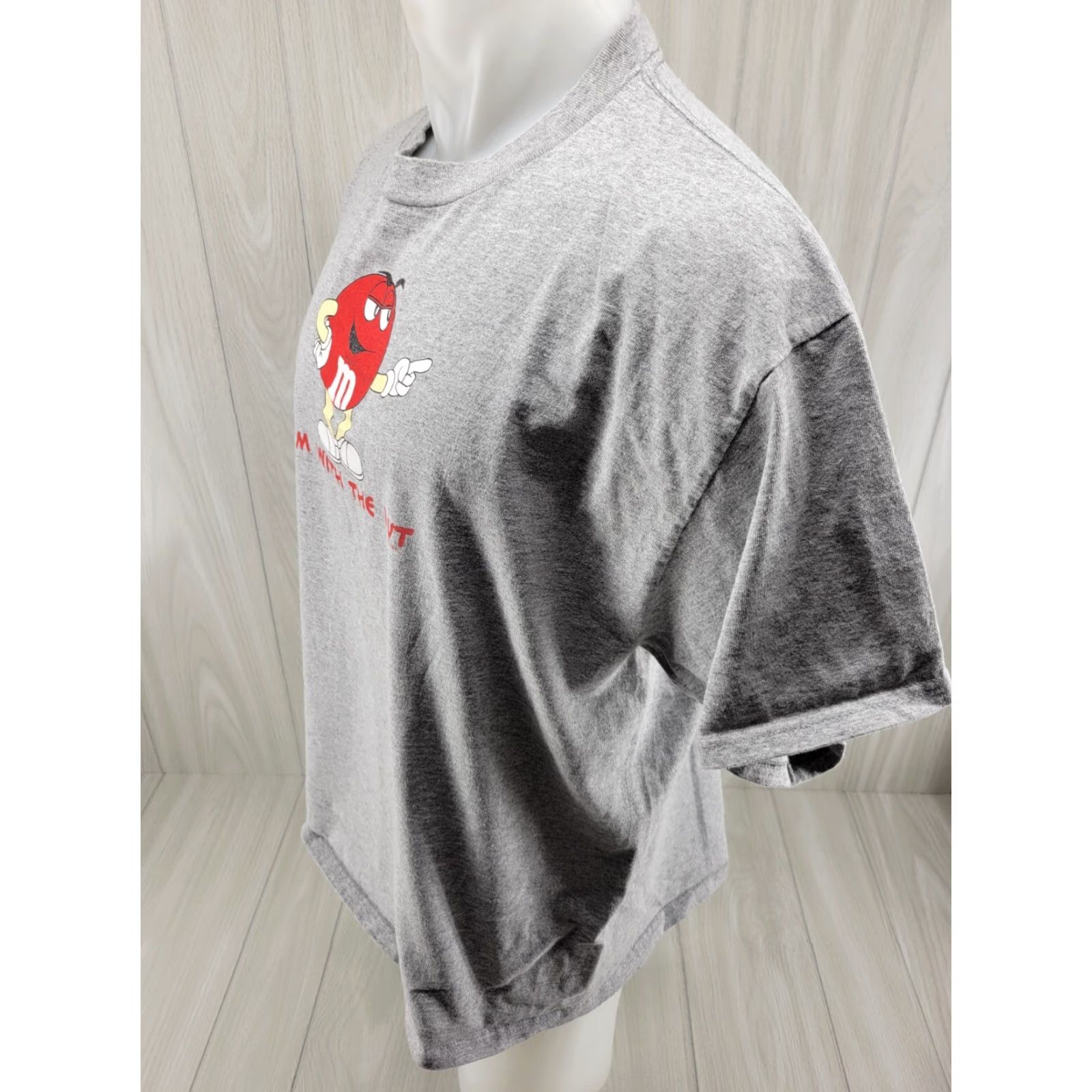 Vintage VINTAGE M&M'S Shirt Mens XL Gray Short Sleeve Shirt Size US XL / EU 56 / 4 - 4 Thumbnail